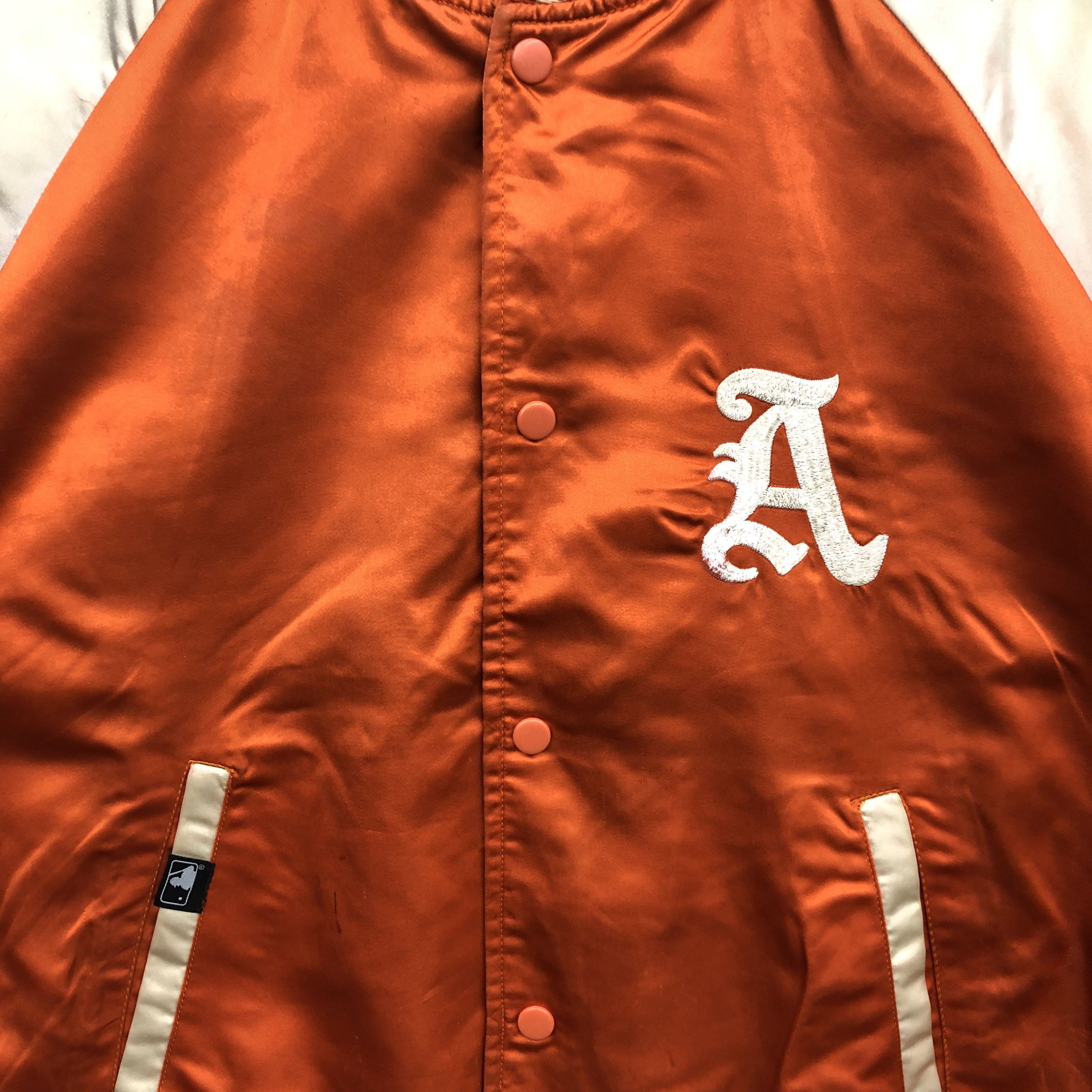 Japanese Brand Vintage A Letterman Kenkoo Satin Baseball Varsity Jackets Size US L / EU 52-54 / 3 - 4 Thumbnail