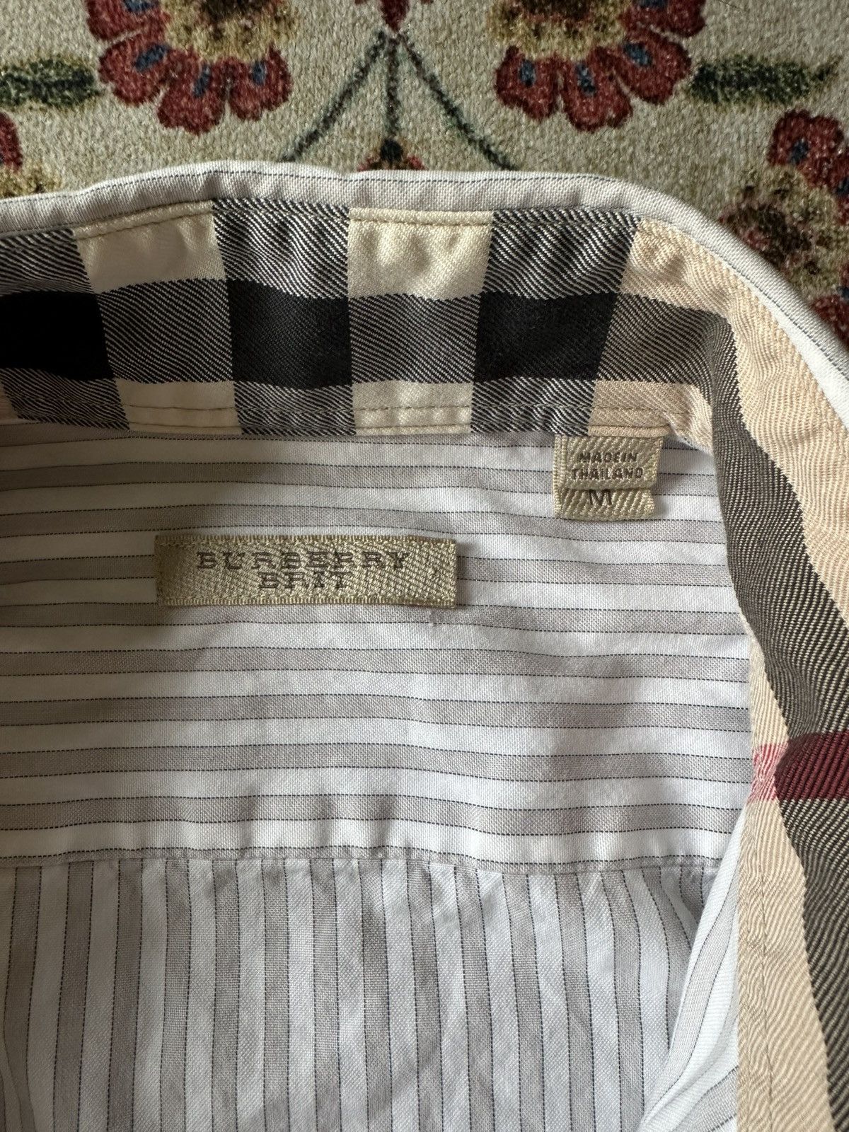 Burberry Burberry Brit Stripe Nova Check Shirt Size US M / EU 48-50 / 2 - 9 Thumbnail