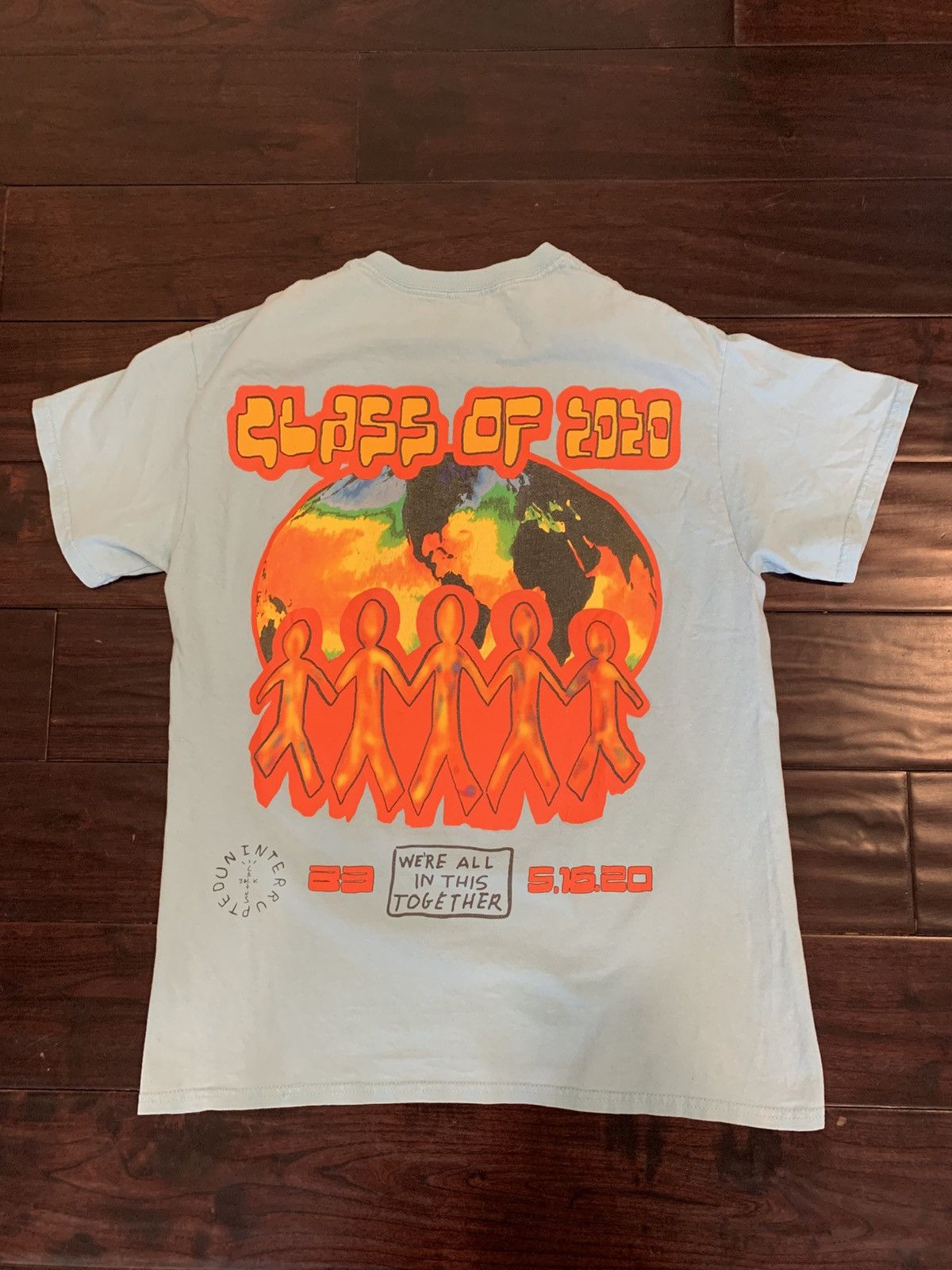 Travis Scott Travis Scott x Cactus Jack Class of 2020 T-Shirt Light Blue Size US M / EU 48-50 / 2 - 1 Thumbnail