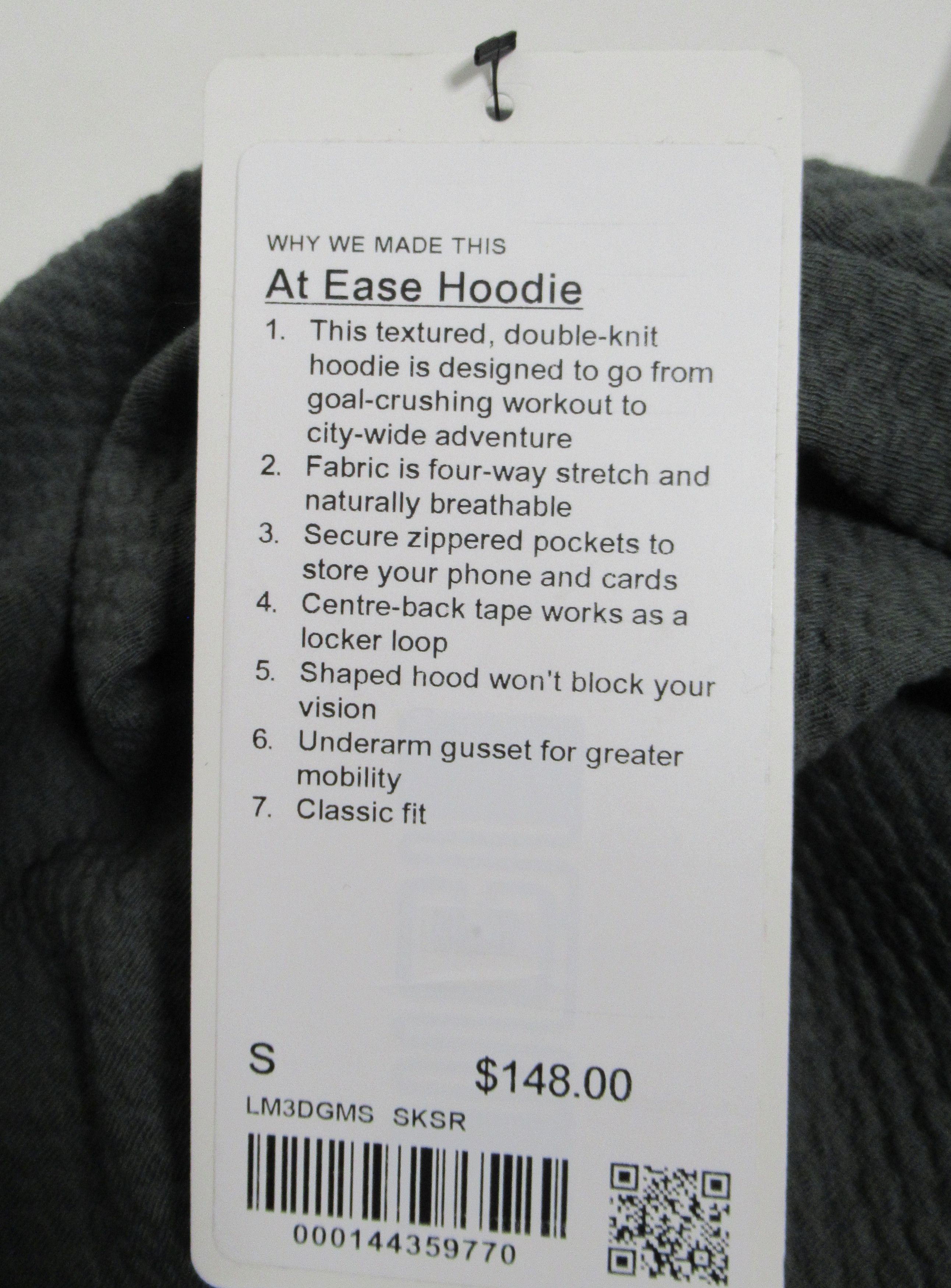 Lululemon Lululemon Men's At Ease Hoodie Smoked Spruce Size S Size US S / EU 44-46 / 1 - 11 Thumbnail