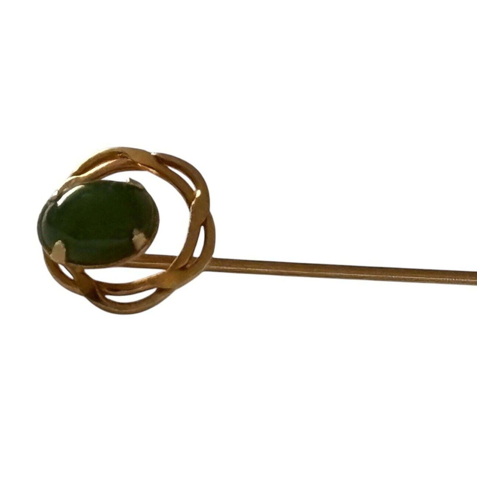 Other Arthur Pepper ART Stick Pin 1/20th 12k GF Nephrite Jade Size ONE SIZE - 11 Thumbnail