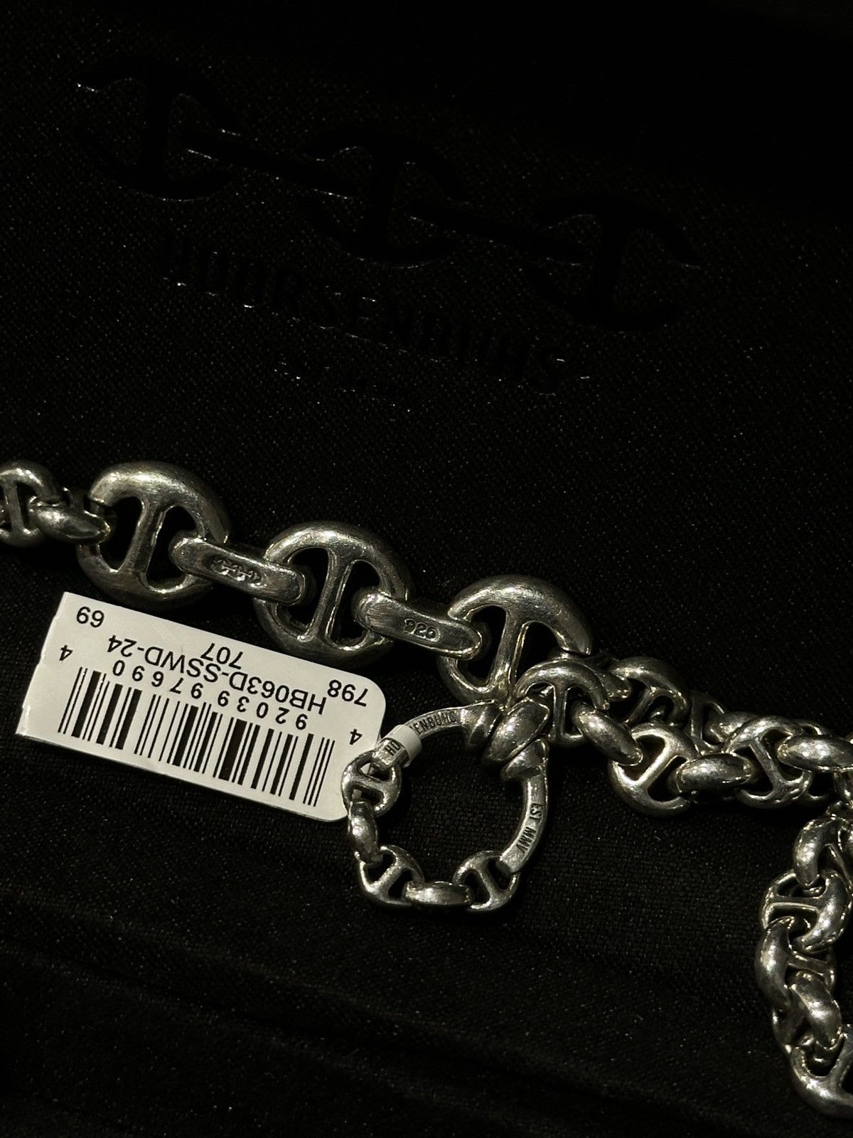 Hoorsenbuhs 24” 5mm Sterling Silver Open Link Necklace with Diamonds Size ONE SIZE - 5 Thumbnail