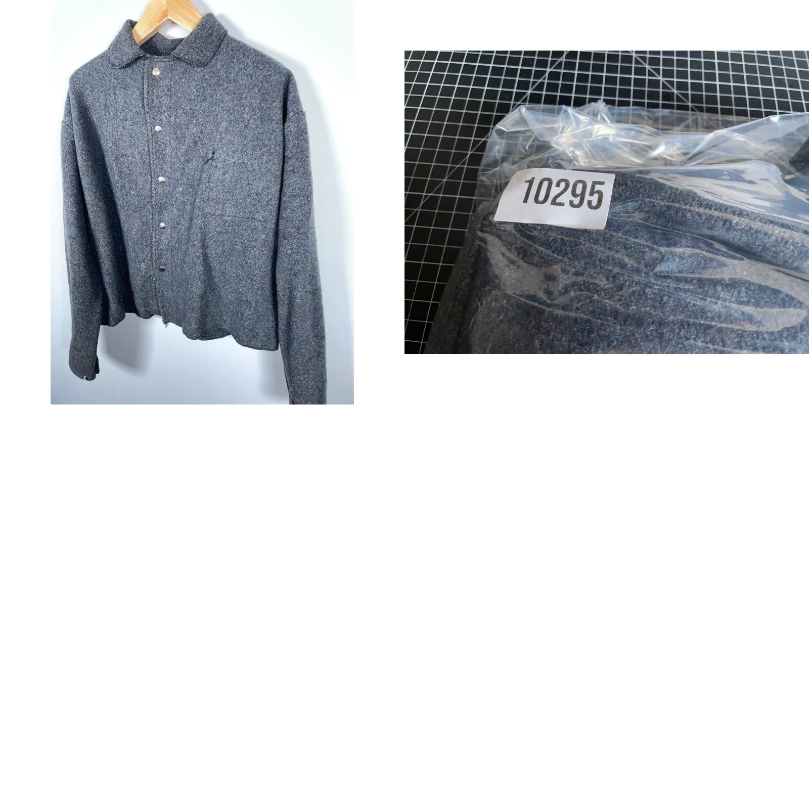 Vintage VINTAGE Donegal Wool Shirt Jacket Mens 2XL Gray Tweed Shacket Unlined Snap Button Casual Workwear 80s 90s Hipster Retro Mens Size US XXL / EU 58 / 5 - 9 Thumbnail