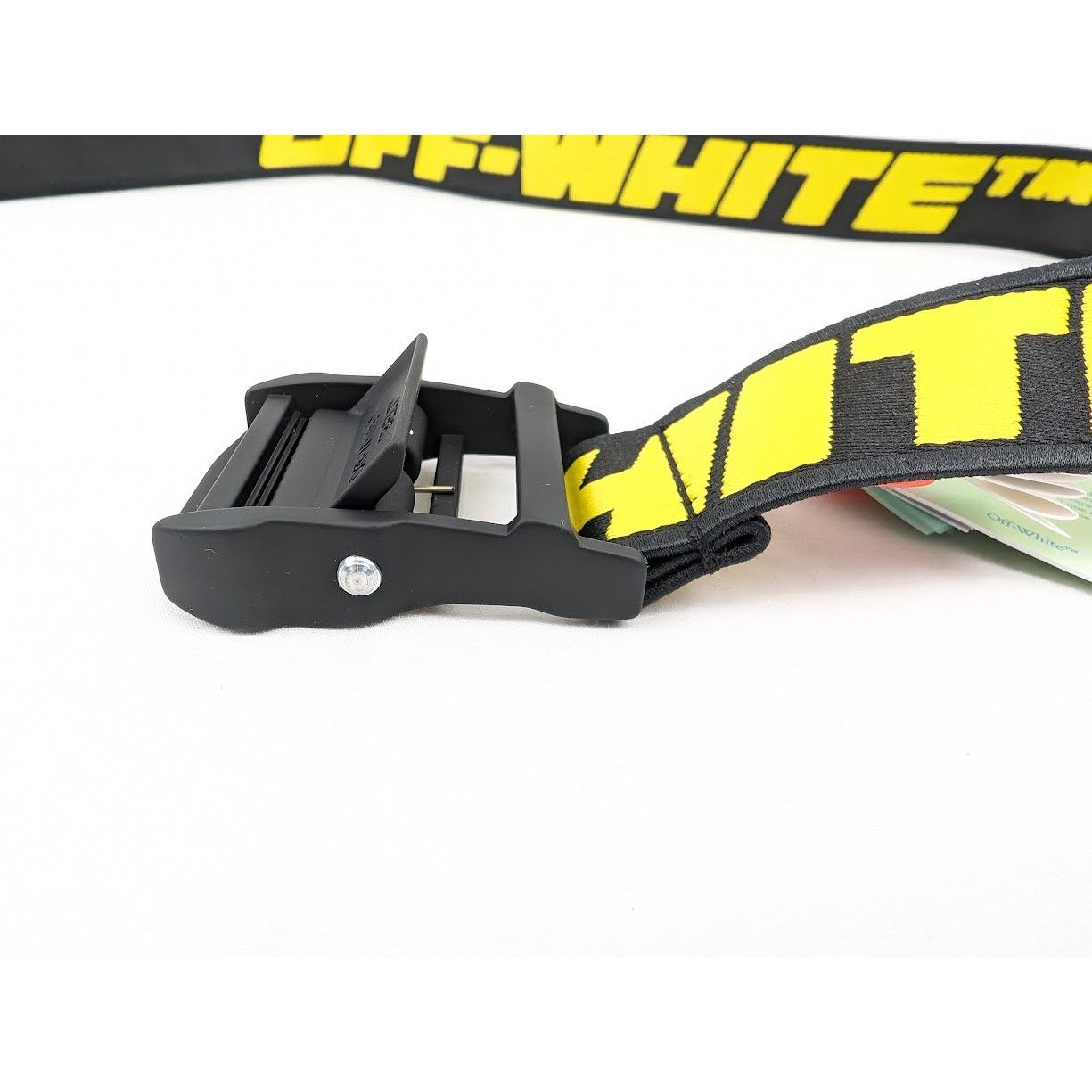Off-White o1rshd1 Q:3 / Size:OS / Tape Industrial Belt in Black Yellow Size ONE SIZE - 5 Thumbnail
