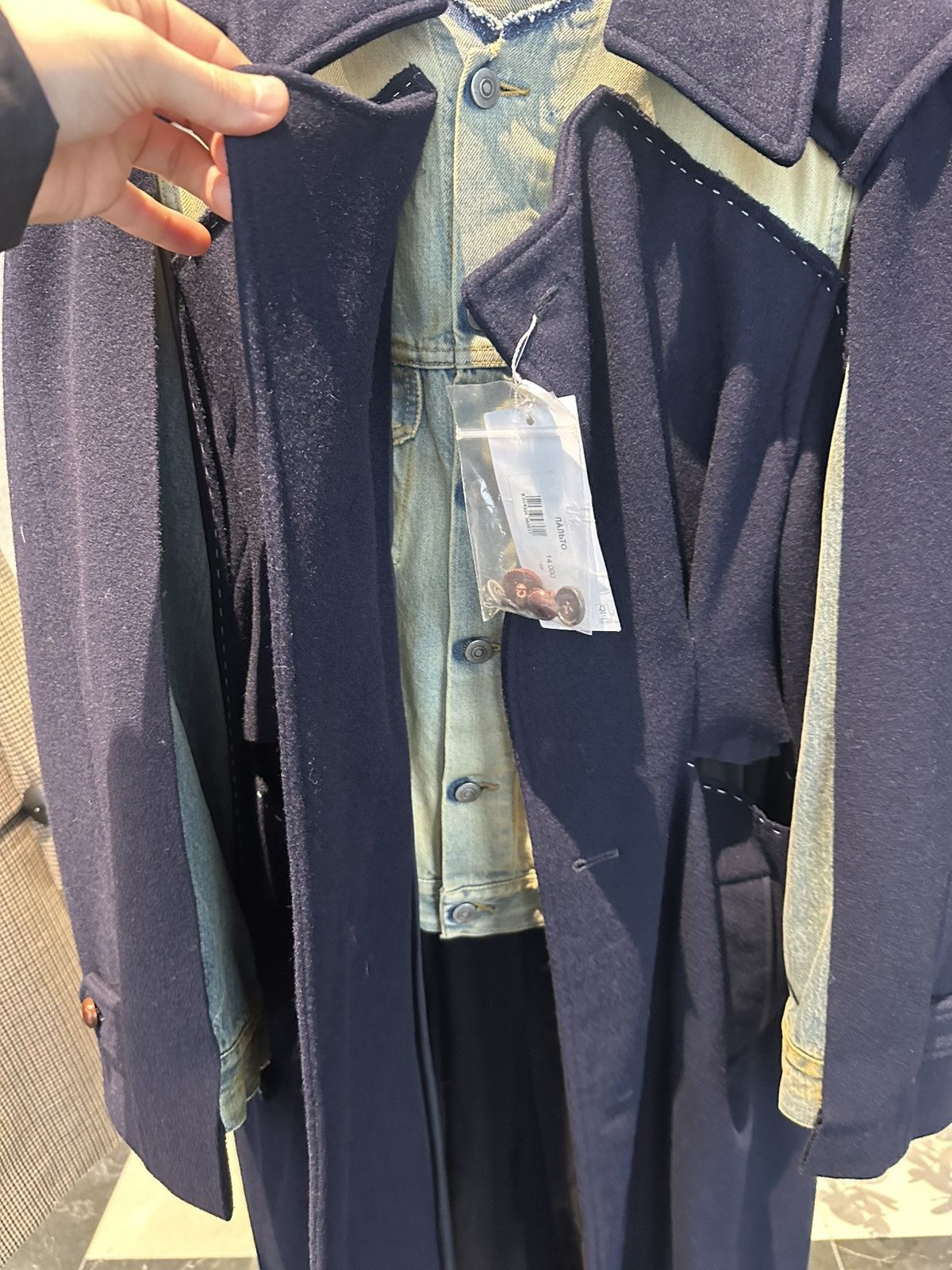 Maison Margiela Margiela deconstructed coat jacket cape denim wool womens 38 Size XS / US 0-2 / IT 36-38 - 18 Thumbnail