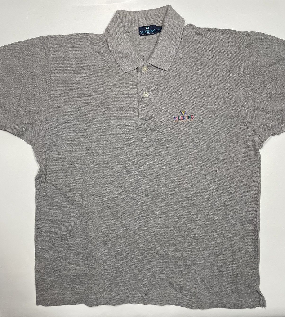 Designer × Valentino × Vintage Vintage Valentino Boutique polo Shirt embroidery V Size US M / EU 48-50 / 2 - 3 Thumbnail
