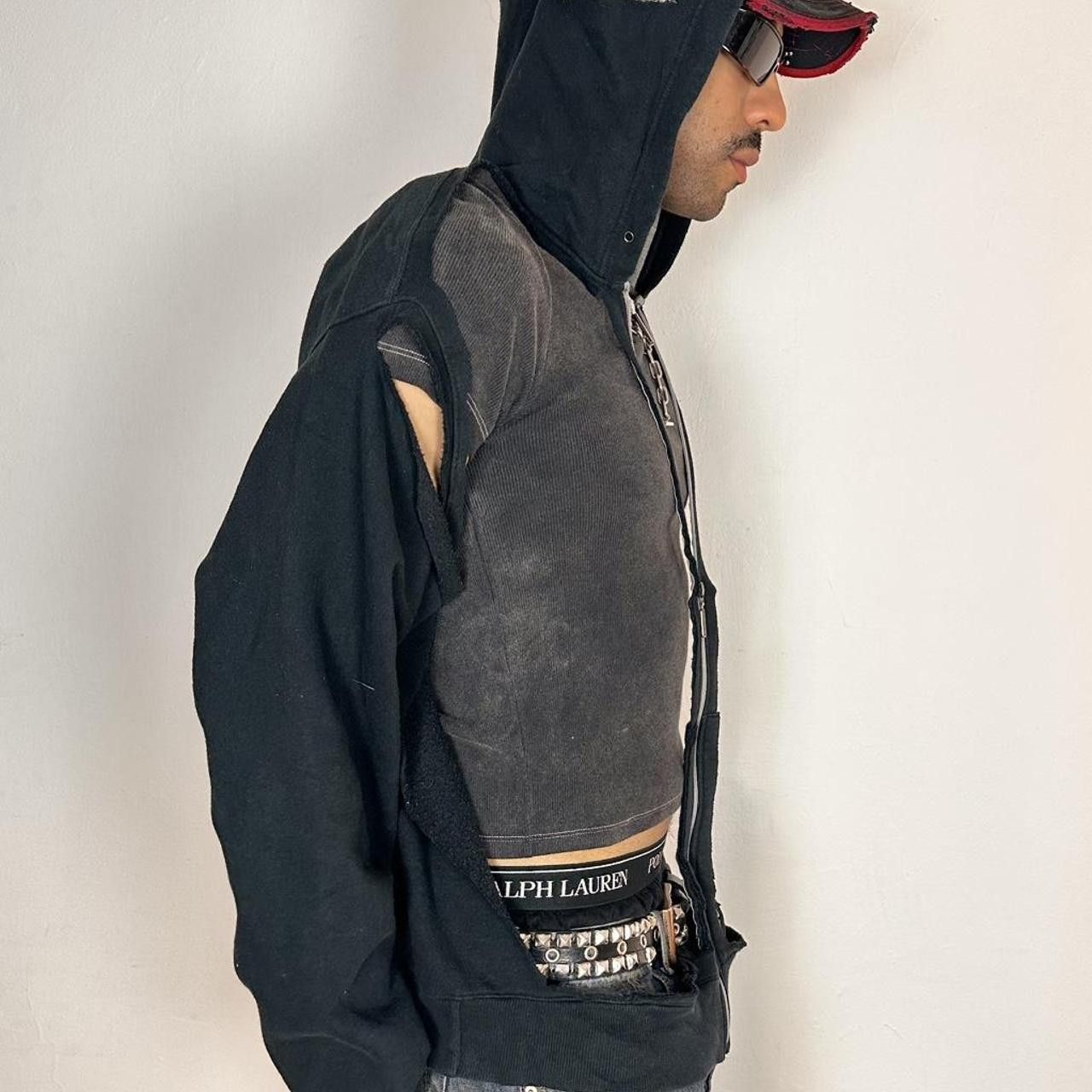 Other ASTROBOI* Champion Deconstructed Black Zip Up Hoodie _ XL Size US XL / EU 56 / 4 - 5 Thumbnail