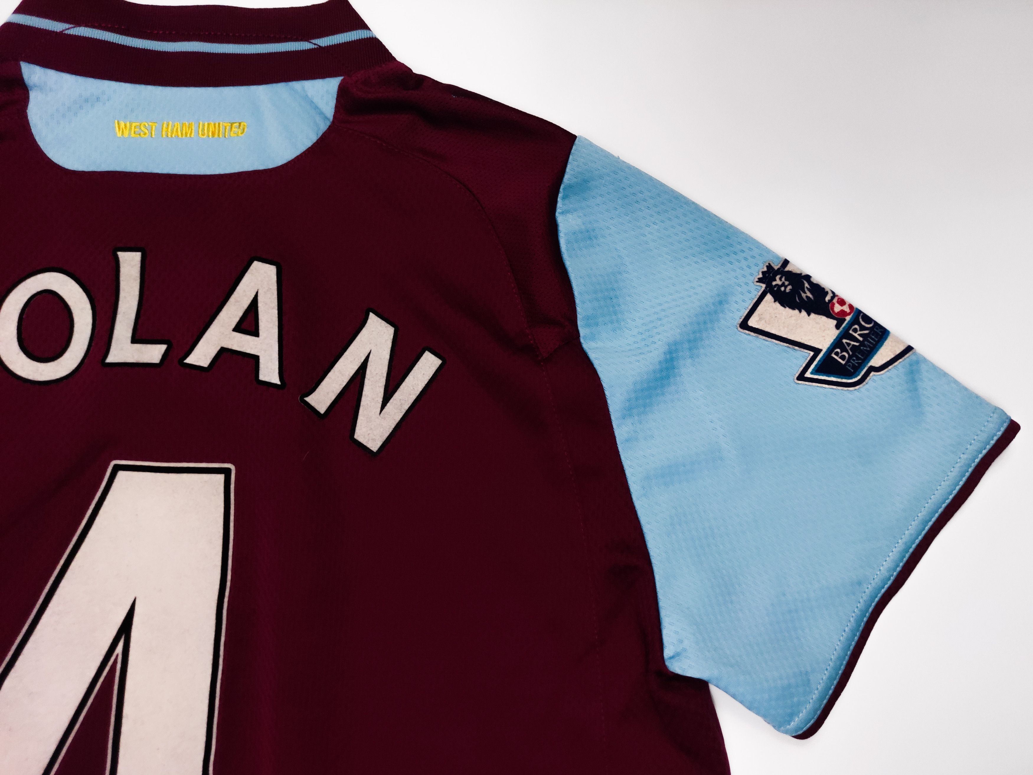 Macron Nolan #4 West Ham United 2012 2013 Macron Home Shirt Kit Size US XXS / EU 40 - 7 Thumbnail