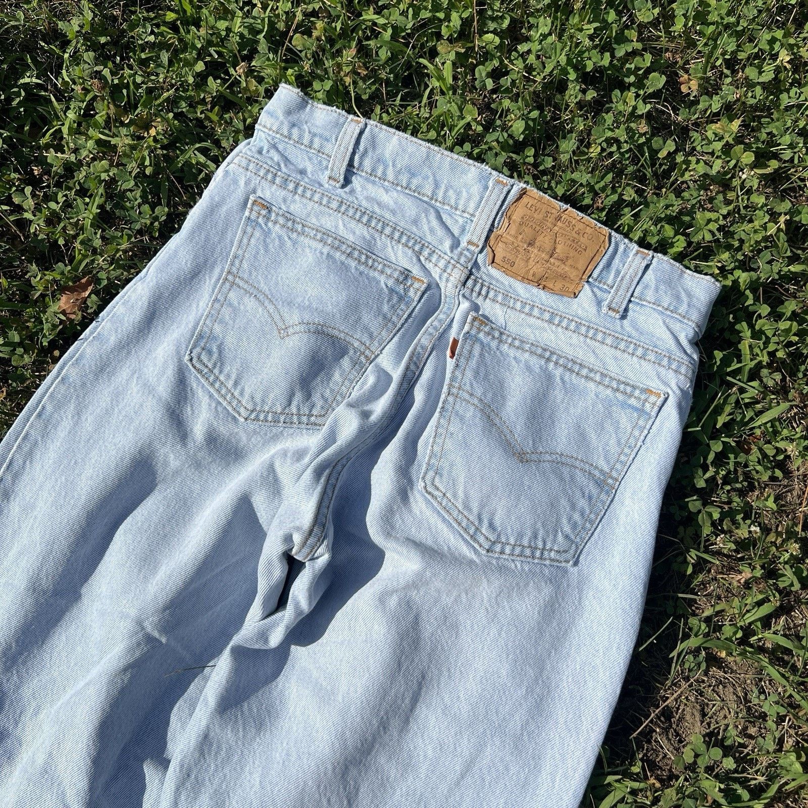 Levi's VTG Levi's 550 31x30 Blue Faded Made in USA Orange Tab 1993 Size US 31 - 5 Thumbnail