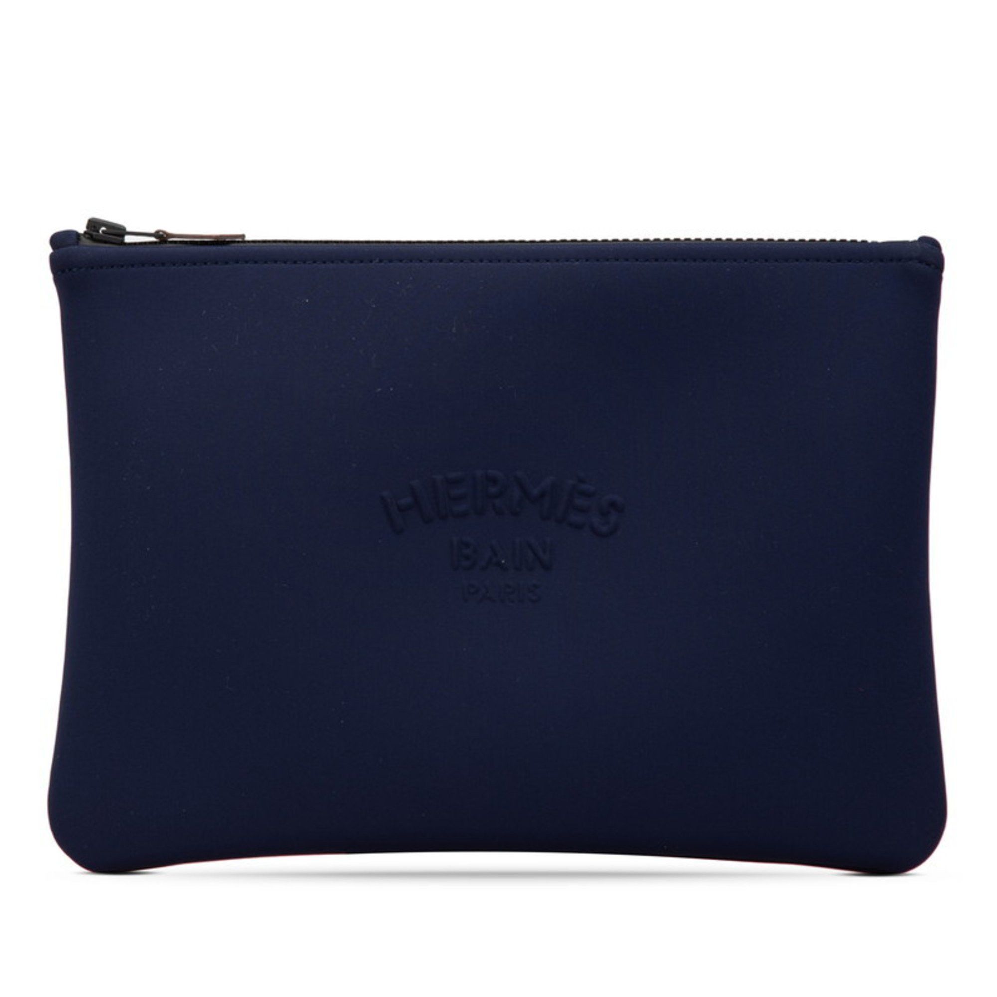 Hermes Hermes Truss Flat Neoban MM Pouch Navy Polyamide Women's HERMES Size ONE SIZE - 1 Thumbnail