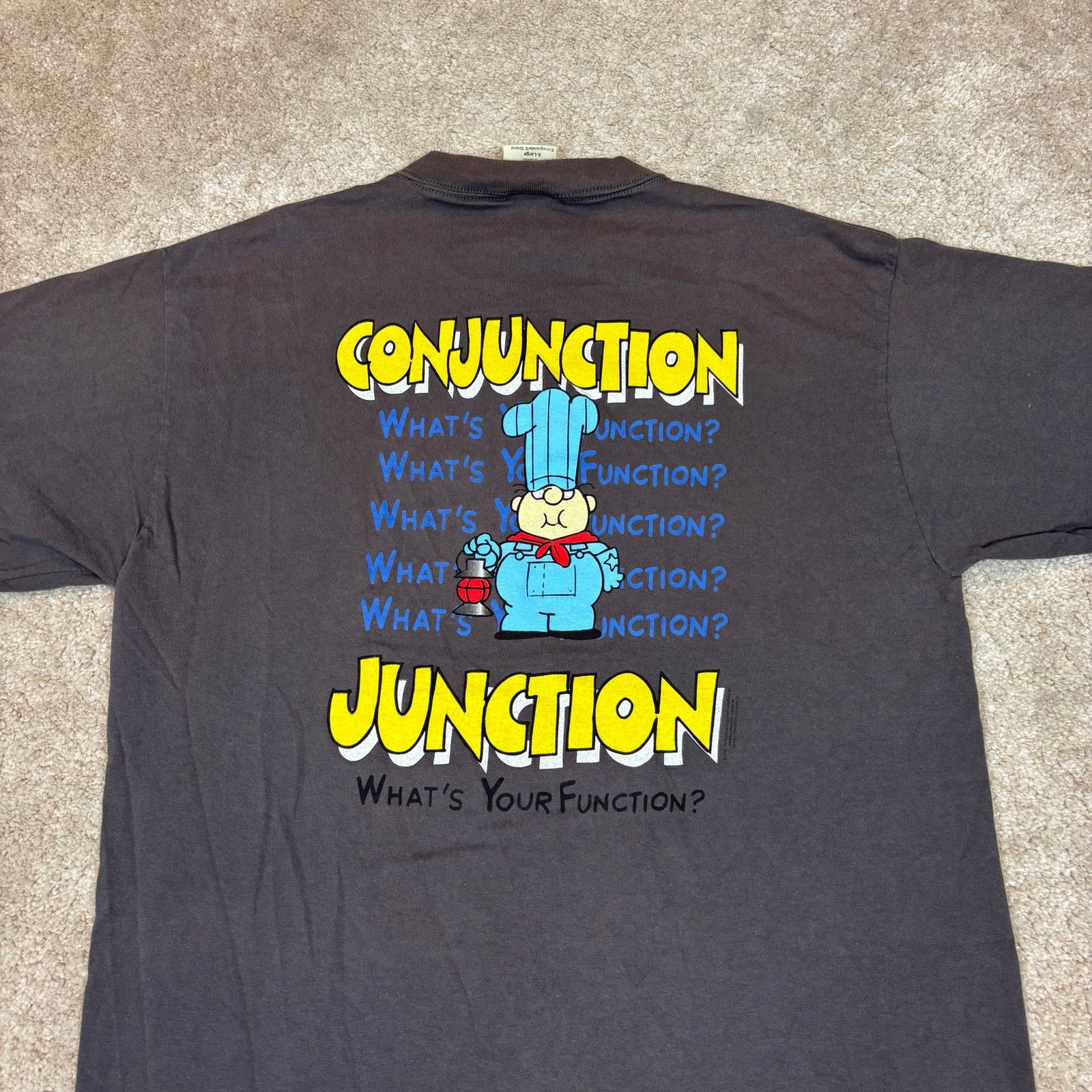 Tultex × Vintage Vintage 90s School House Rock Conjunction Junction Shirt XL Size US XL / EU 56 / 4 - 2 Thumbnail