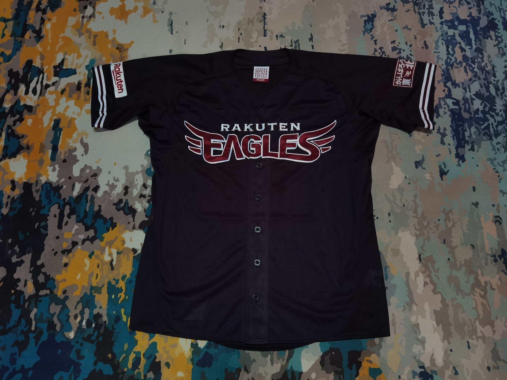 Japanese Brand × MLB TOHOKU rakuten EAGLES baseball jerseys S 2427 Size US S / EU 44-46 / 1 - 1 Thumbnail