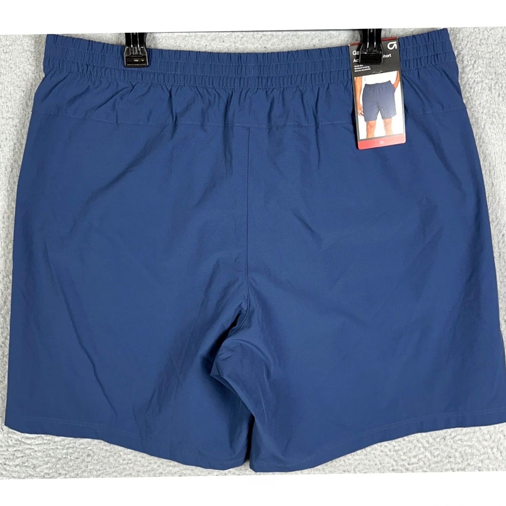 Vintage GapFit Mens XL Blue Active Ripstop Athletic Stretch Waist Drawstring Shorts Size US 36 / EU 52 - 3 Thumbnail