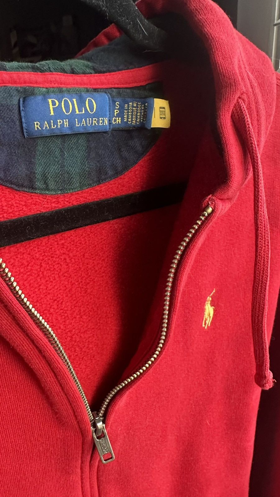 Polo Ralph Lauren small red Ralph Lauren zip up sweatshirt Size US S / EU 44-46 / 1 - 6 Thumbnail