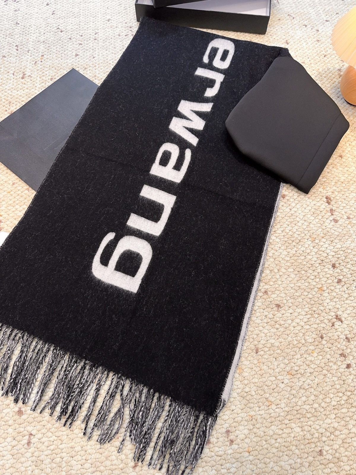 Alexander Wang Alexander Wang black scarf Size ONE SIZE - 5 Thumbnail
