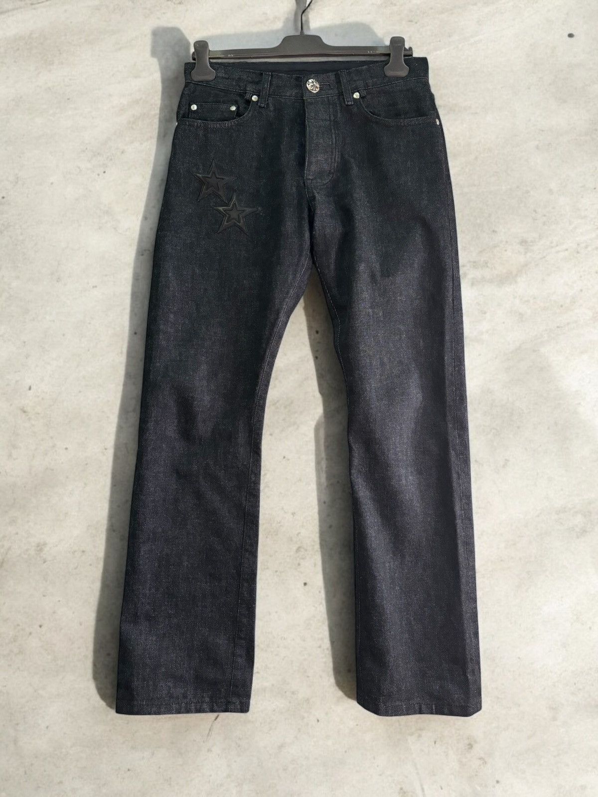 Chrome Hearts Chrome Hearts Star Patch Jeans Size US 31 - 2 Thumbnail