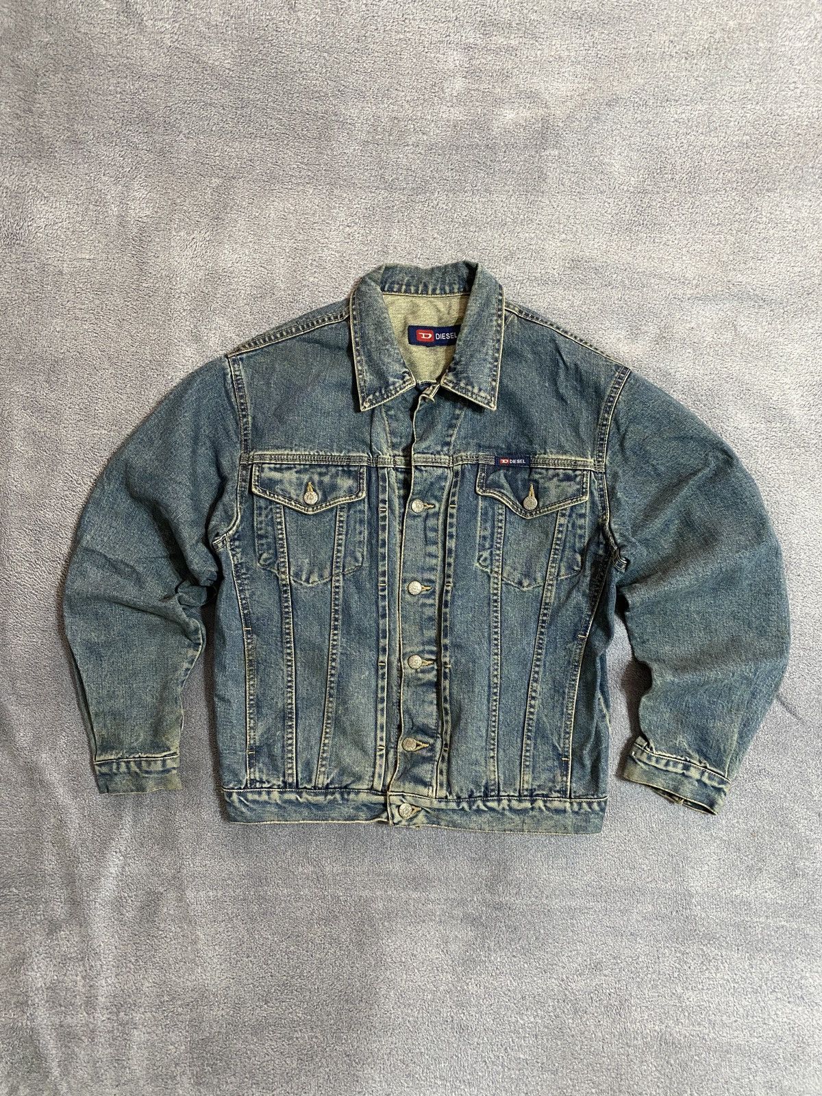 Diesel Vintage Diesel industry denim jacket japanese style Y2k Size US M / EU 48-50 / 2 - 1 Thumbnail