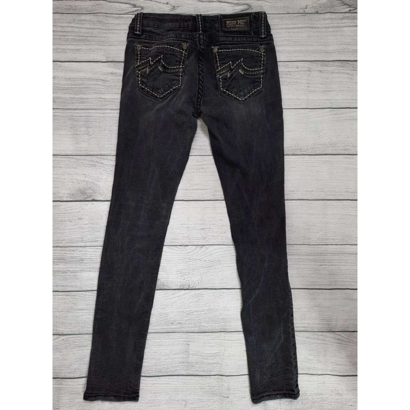 Miss Me Miss Me Denim Women’s Skinny Jeans JD103853 27 Distressed Embellished M2J Blue Denim Size 27" / US 4 / IT 40 - 2 Thumbnail