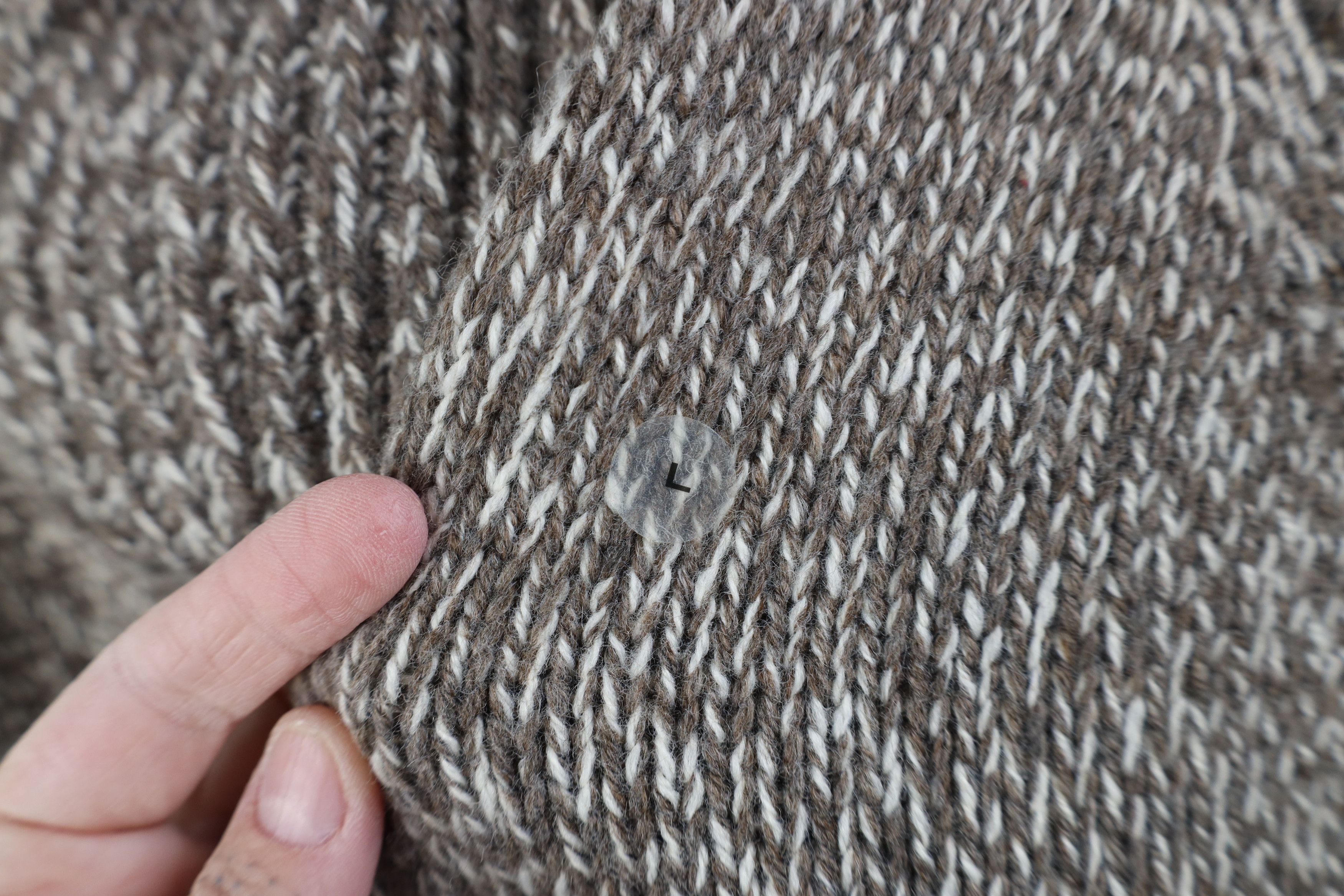 Eddie Bauer Deadstock Vintage Y2K Eddie Bauer Knit Shawl Sweater Brown Size US L / EU 52-54 / 3 - 8 Thumbnail