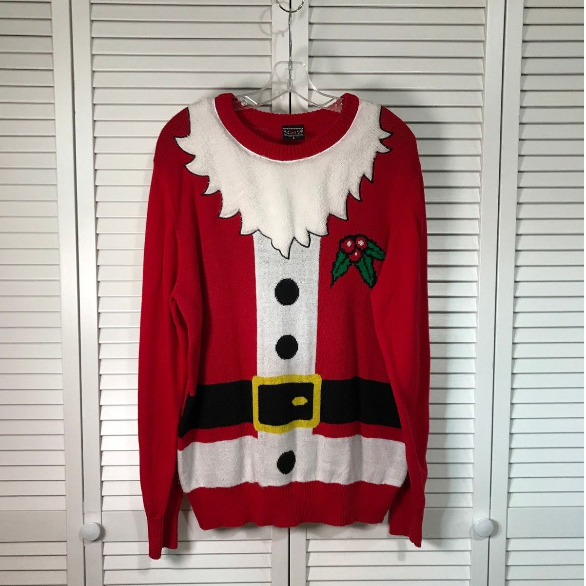 Other Well Worn Red Holiday Santa Claus Suit Mens Sweater L Size US L / EU 52-54 / 3 - 1 Thumbnail