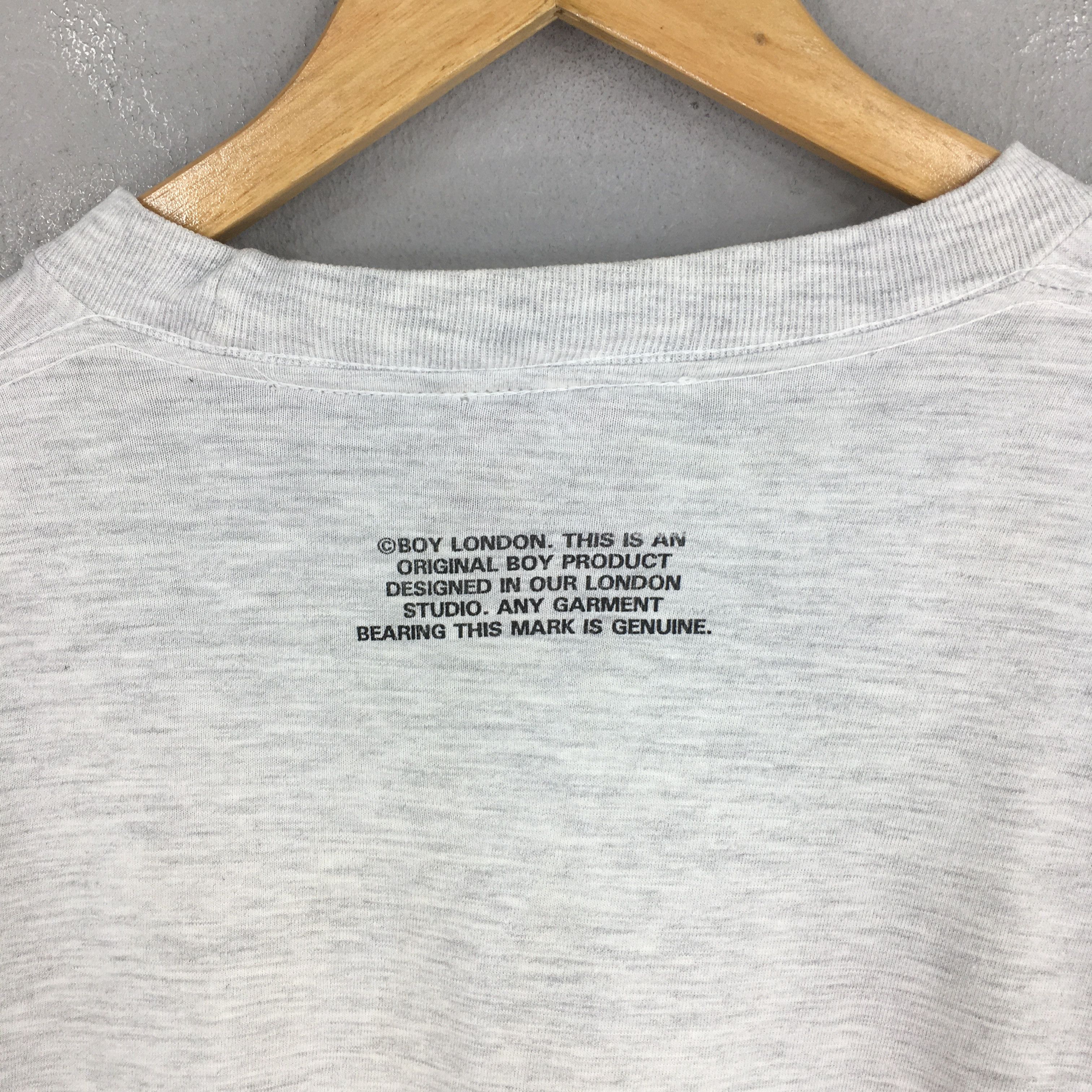 Boy London Vintage 90's Boy London Punk Gray T shirt Medium Size US M / EU 48-50 / 2 - 7 Thumbnail