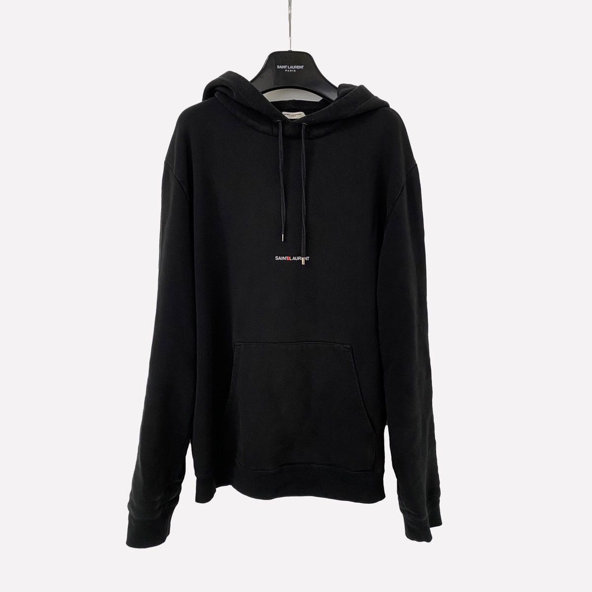 image of Saint Laurent Paris Saint Laurent Rive Gauche Hoodie Black, Men's (Size XL)