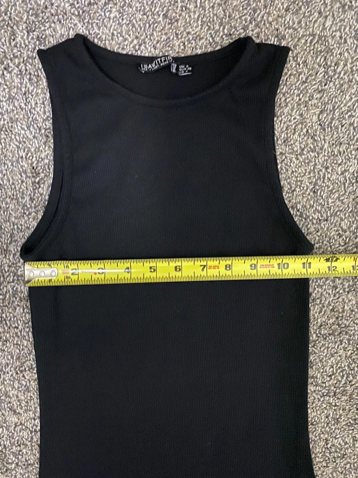 Other I SAW IT FIRST Ribbed Midi Bodycon Dress in Black (US 4) Size S / US 4 / IT 40 - 5 Thumbnail