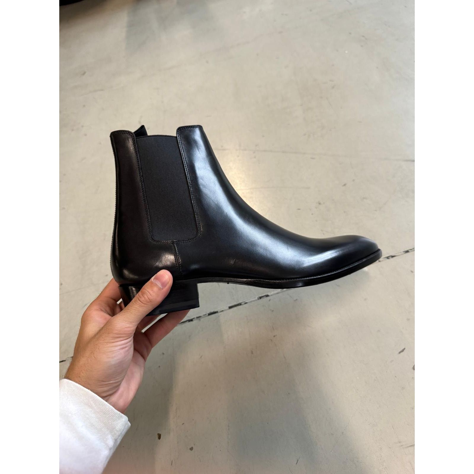 Saint Laurent Paris o1alsimx924 41440 Type C Leather Boots in Black Size US 9 / EU 42 - 4 Thumbnail