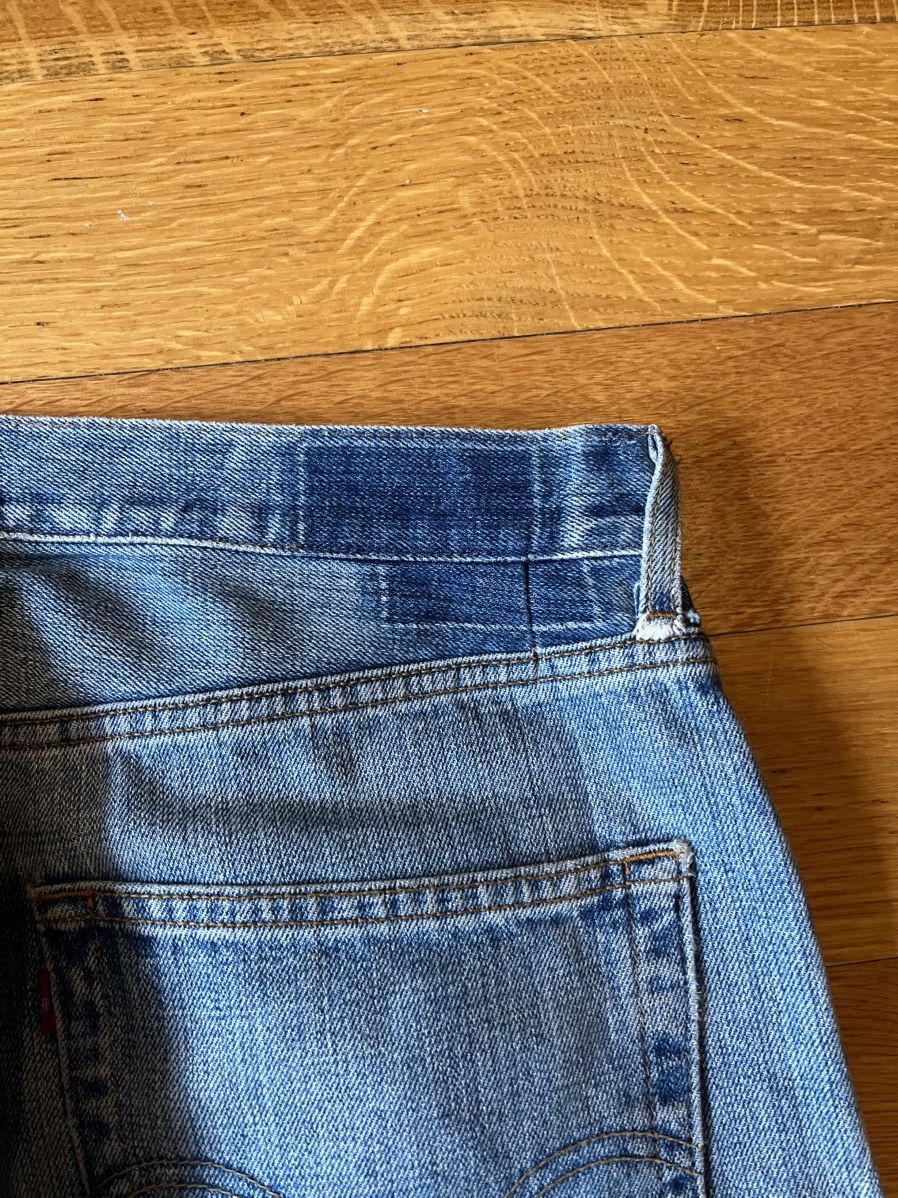 Levi's Sashiko Wide Legged Baggy Blue Denim Size US 36 / EU 52 - 5 Thumbnail