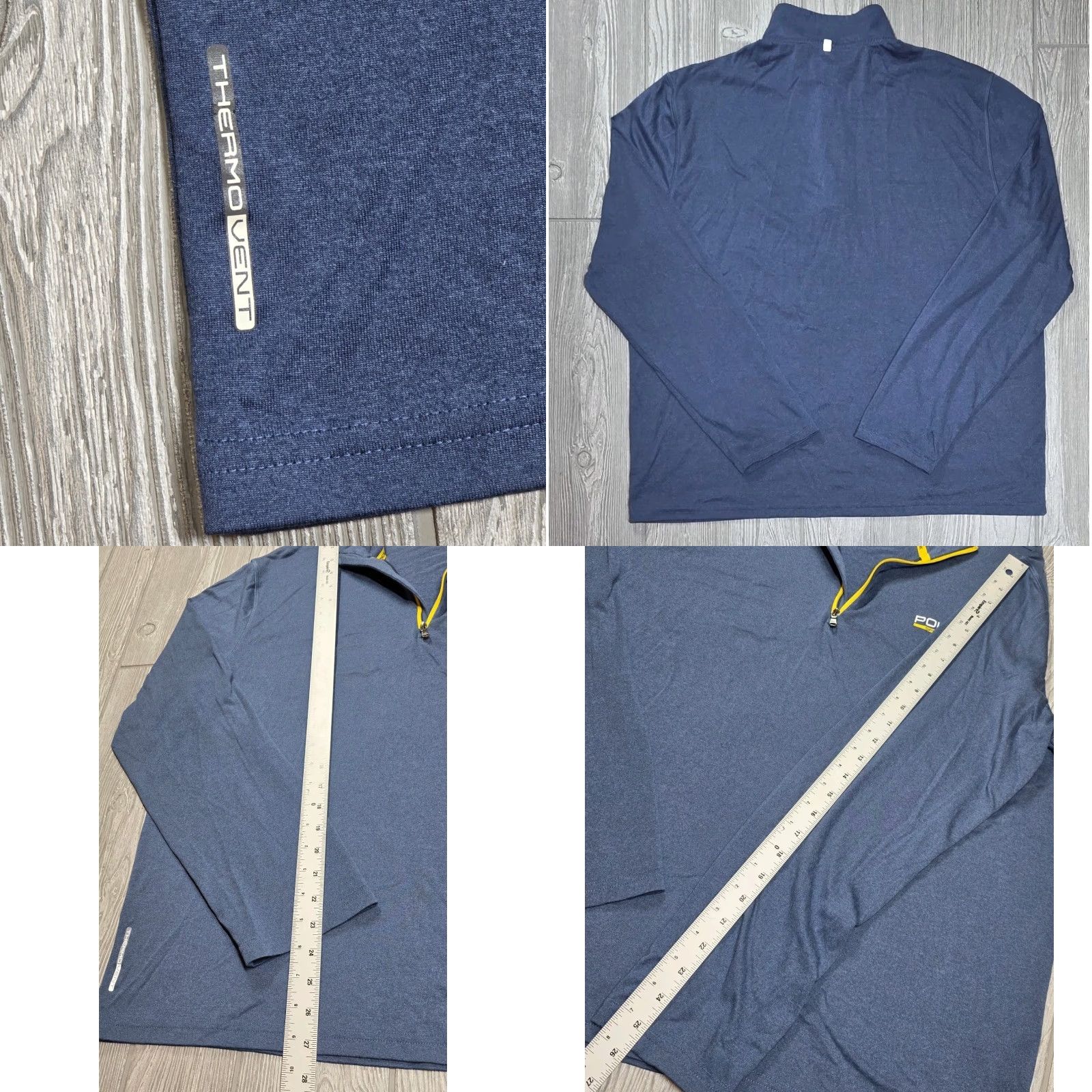 Polo Ralph Lauren Ralph Lauren Polo Sport Pullover 1/4 Zip XL Blue - Men - Mock Neck - 90s Sports Logo Embroidered Performance Activewear Shirt Size US XL / EU 56 / 4 - 8 Thumbnail