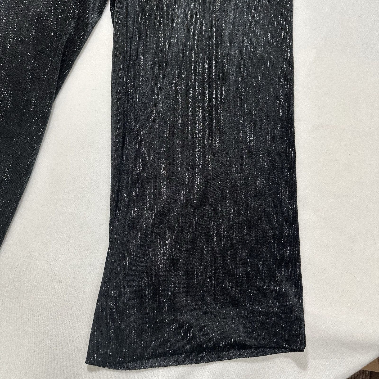 Vince Camuto Vince Camuto 2X Velour Wide Leg Glitter Sweatpants Pants Size 40" / US 18 - 3 Thumbnail