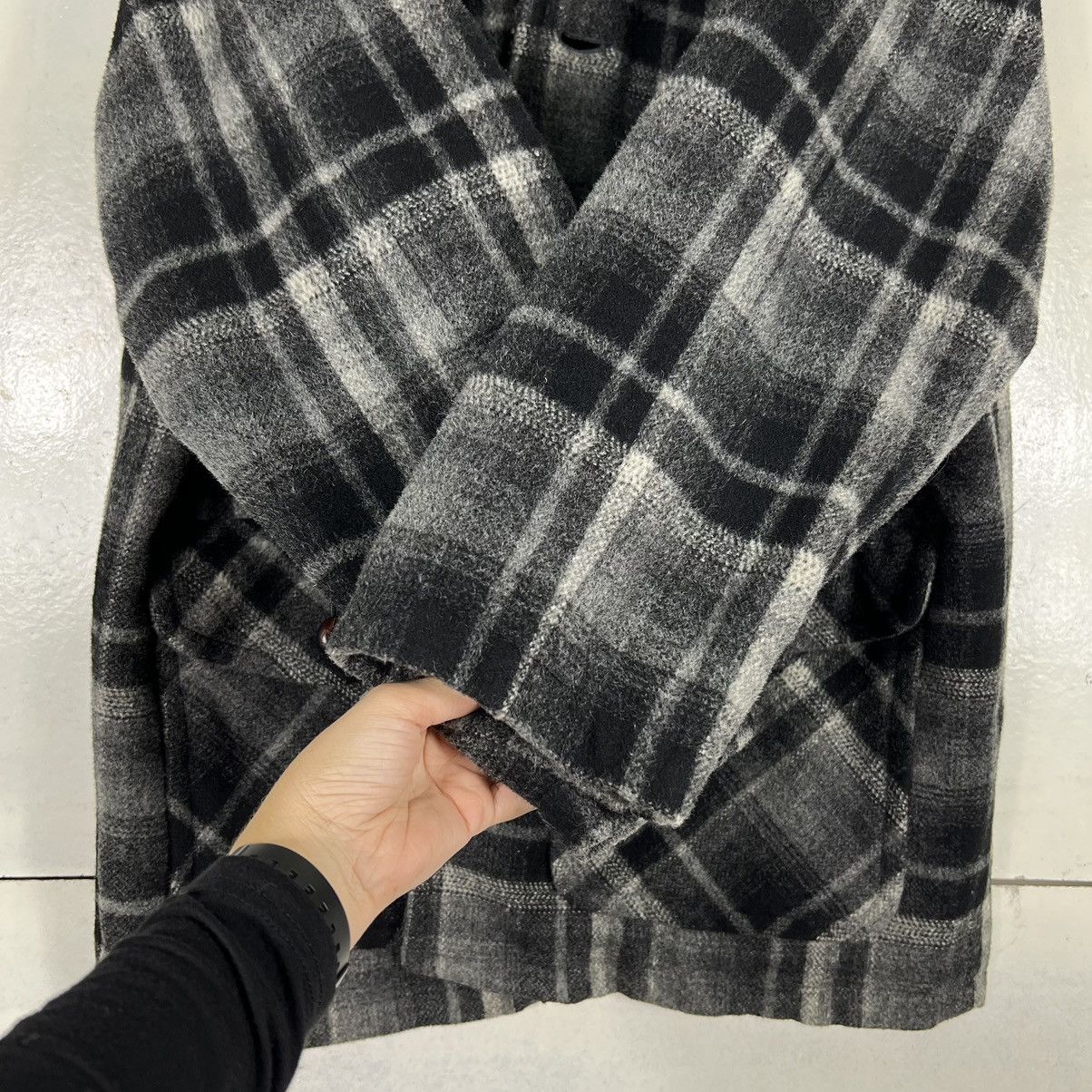 Japanese Brand 🔥 PLAID POLO CLUB WOOL CPO COMBAT JACKET Size US L / EU 52-54 / 3 - 13 Thumbnail