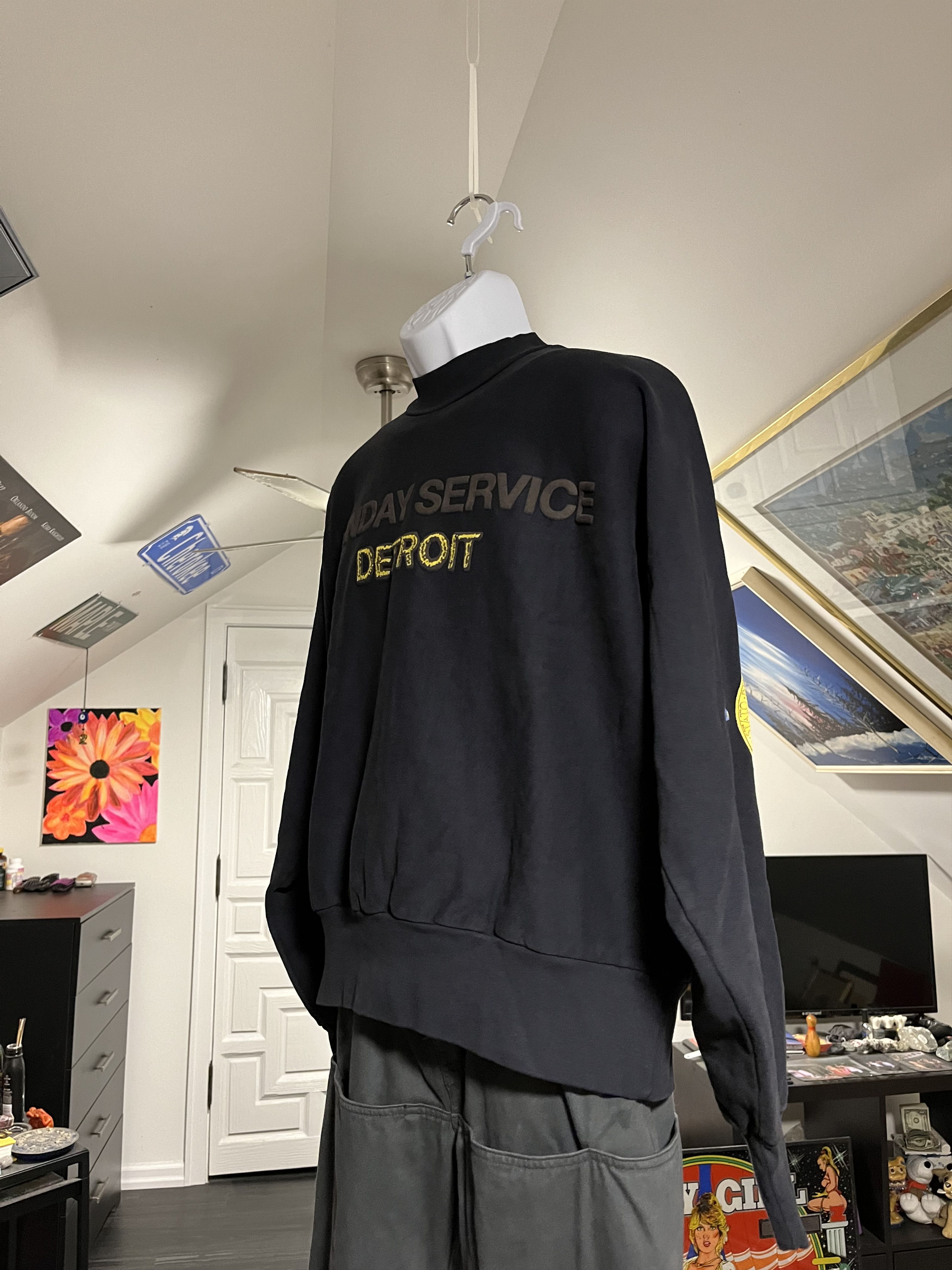 Kanye West Sunday Service Gold Detroit II Crewneck Navy Size US L / EU 52-54 / 3 - 5 Thumbnail