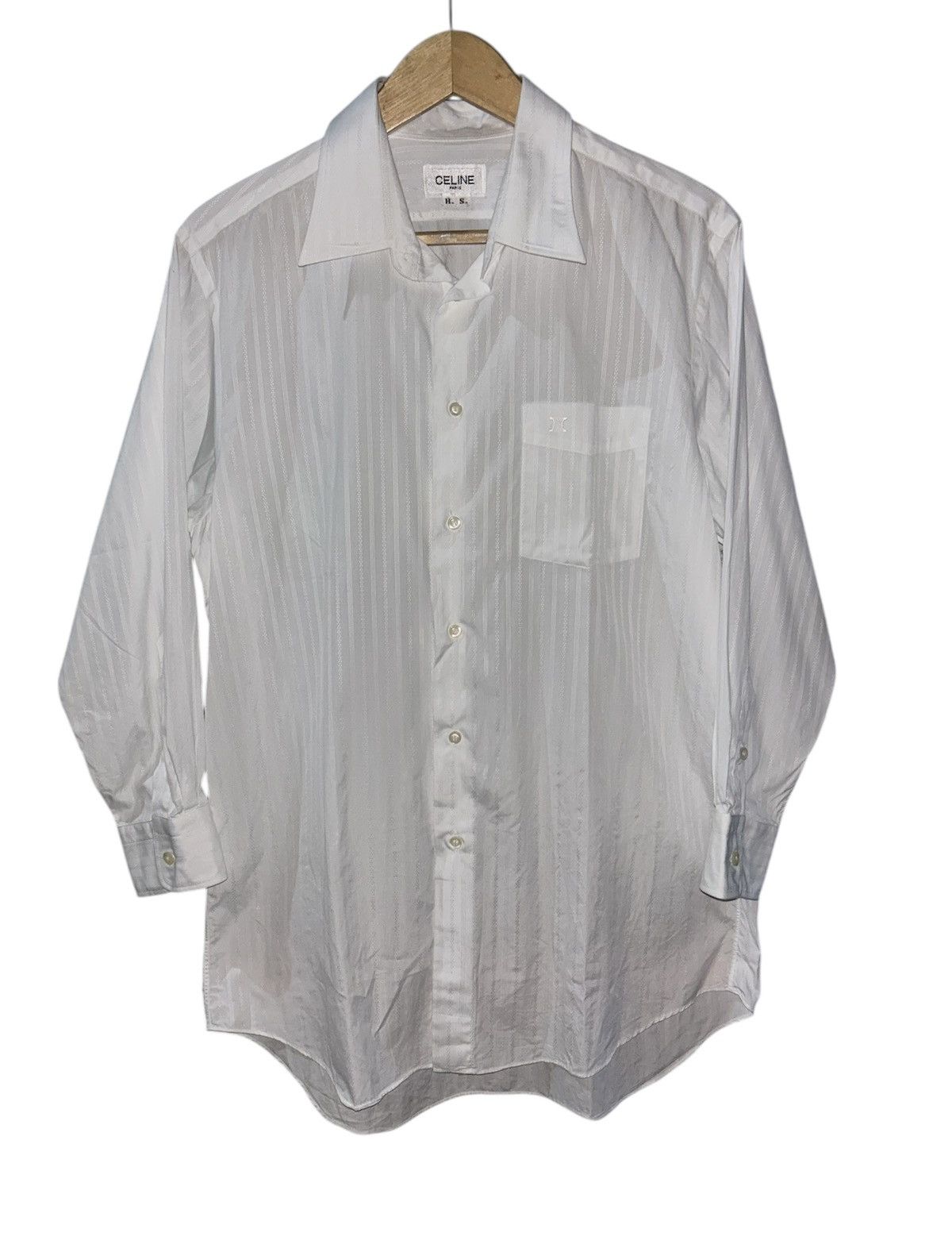 Celine Celine Striped Shirt White Size US S / EU 44-46 / 1 - 1 Thumbnail