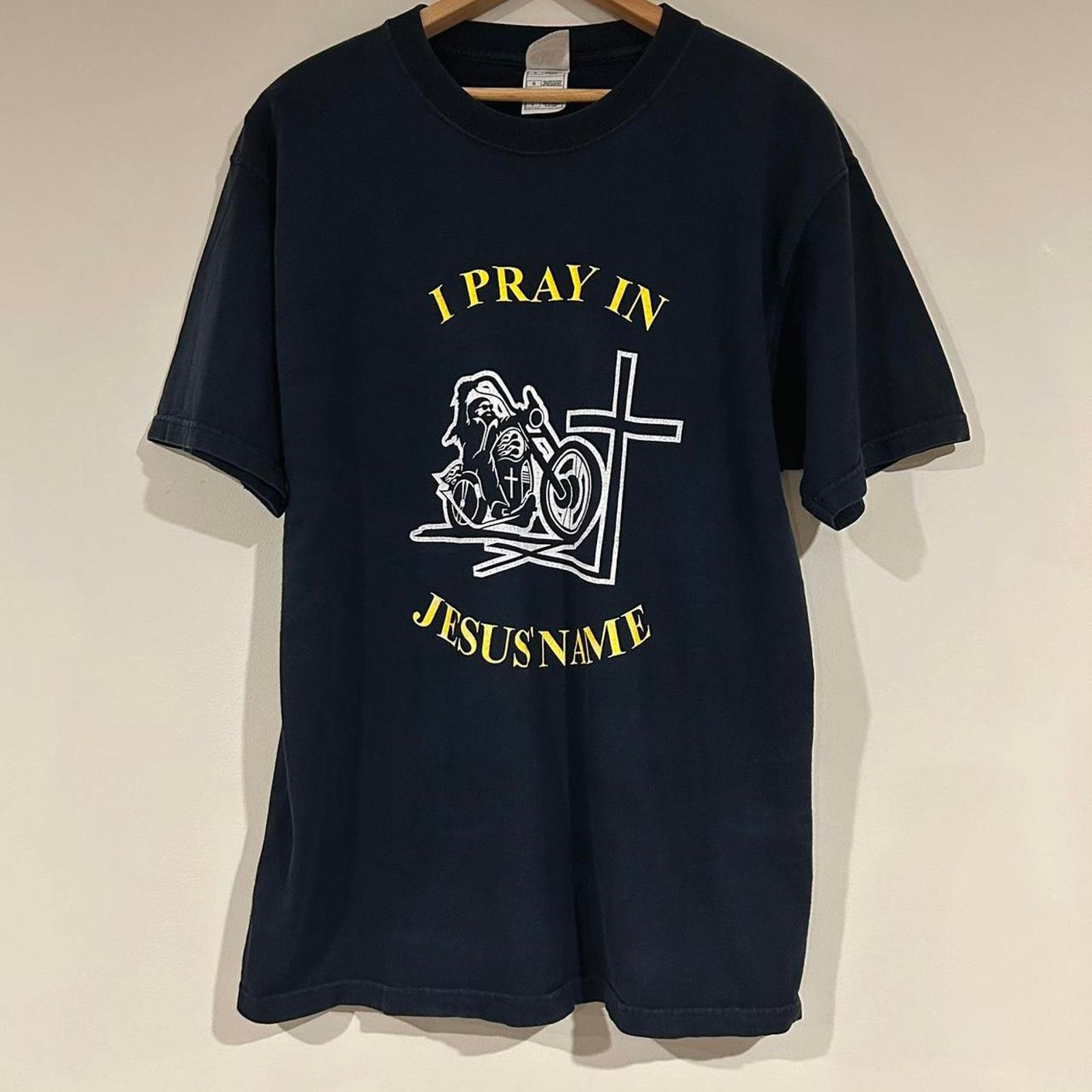 Fruit Of The Loom I Pray In Jesus Name Biker Shirt Size US L / EU 52-54 / 3 - 1 Thumbnail