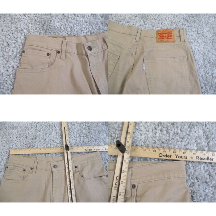 Levi's Levis 5659 Short Mens 33 Khaki Tan Denim Loose Fit Skater 11 ...