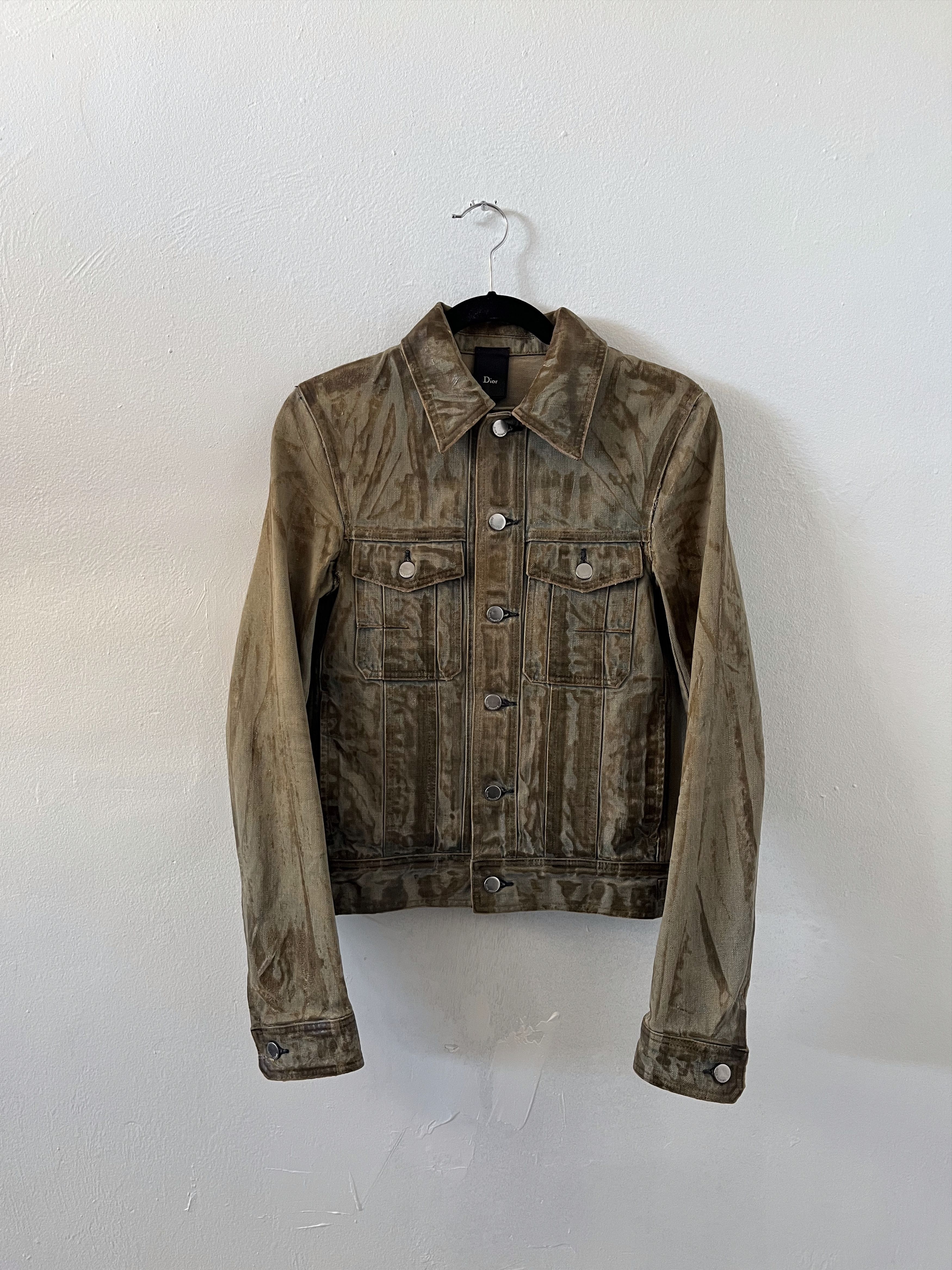 Dior Dior Homme SS04 Strip Denim Jacket | Grailed