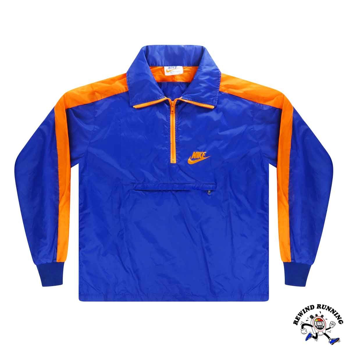 Nike Nike Vintage Mens XXL 70s 80s Blue Orange Windbreaker Jacket Size US XXL / EU 58 / 5 - 1 Thumbnail
