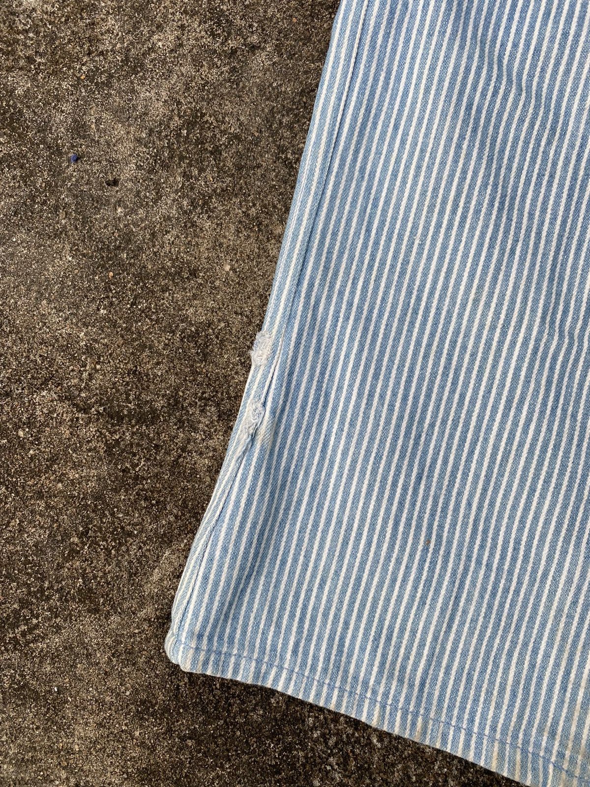 Issey Miyake 💸BINDINGOFFER💸A.S Studio-Japanesebrand Stripe Denim Hickory Size US 32 / EU 48 - 8 Thumbnail