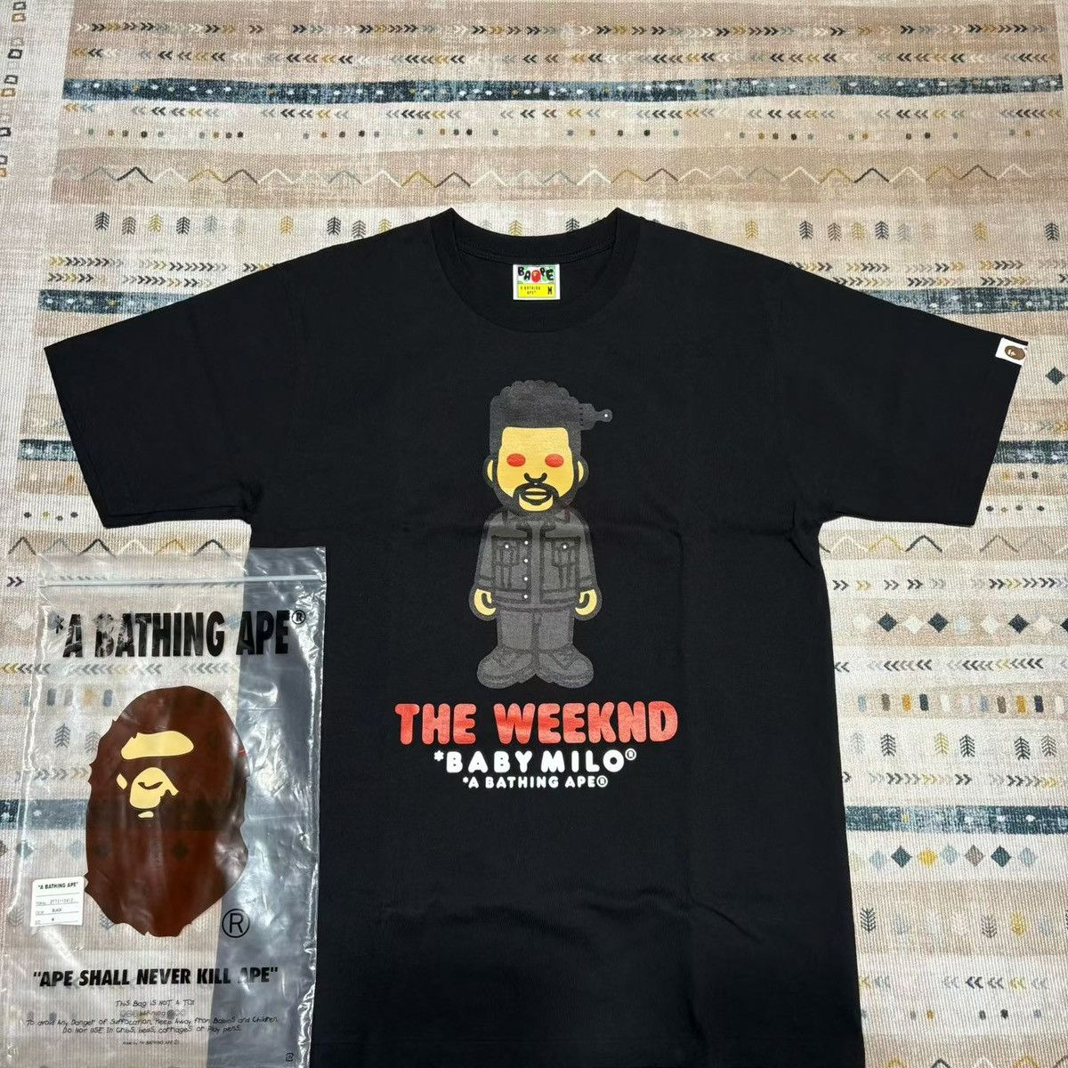 Bape BAPE & THE WEEKEND LIMITED TEE Size US M / EU 48-50 / 2 - 1 Thumbnail