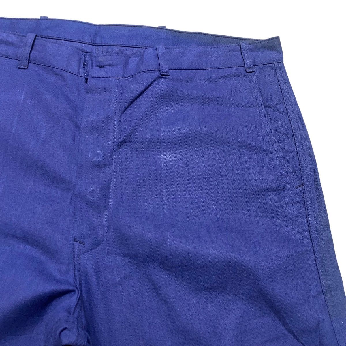 Le Laboureur Vintage 70s Sanfor French Work Pants Indigo Hbt Size US 40 / EU 56 - 5 Thumbnail