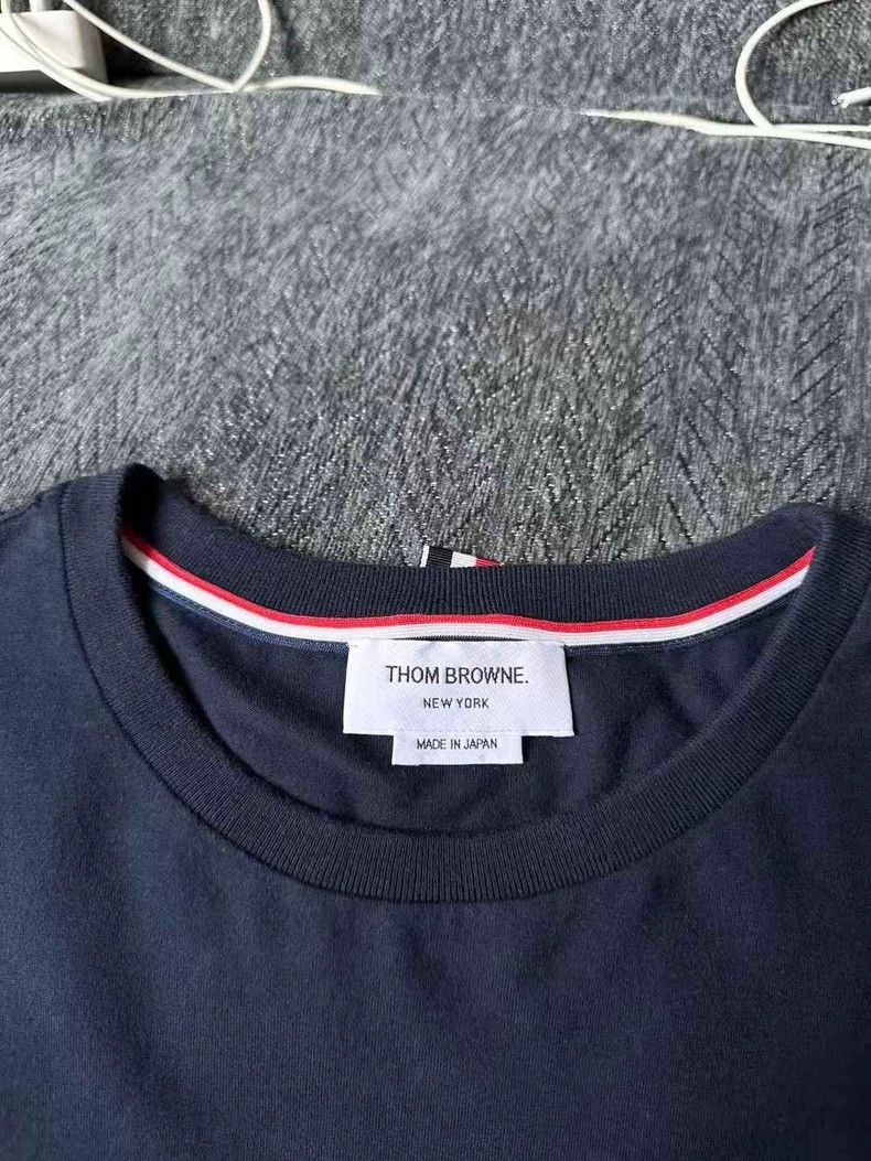 Thom Browne Thom Browne Blue long-sleeved hoodie Size US L / EU 52-54 / 3 - 3 Thumbnail