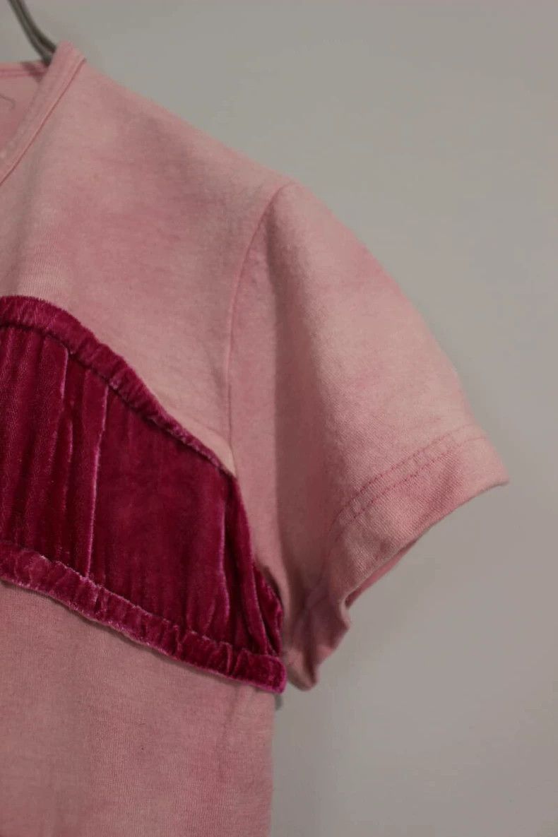 Comme des Garcons Comme Des Garcons Velvet paneled short sleeves Size S / US 4 / IT 40 - 8 Thumbnail