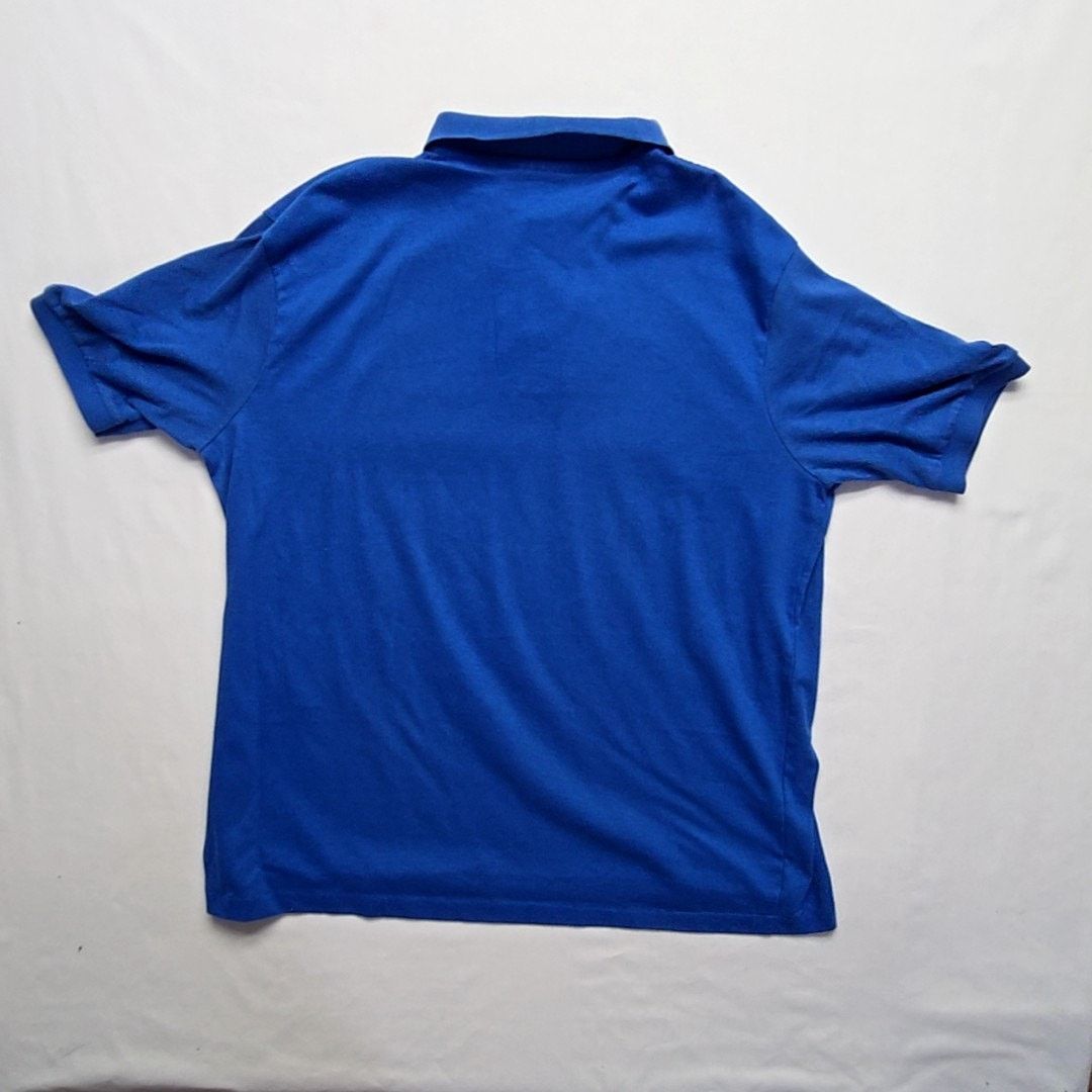 Hanes Vintage Orlean American Highschool Polo Blue XL Shirt 90s Size US XL / EU 56 / 4 - 6 Thumbnail