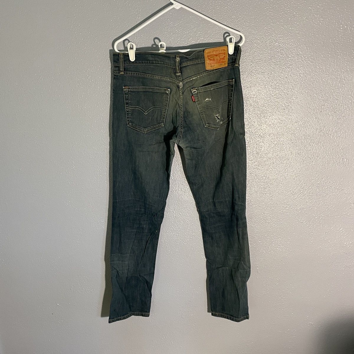 Levi's × Vintage Levi’s 511 Blue Paint Splattered Jeans Men’s Size 33x32 Size US 33 - 2 Thumbnail