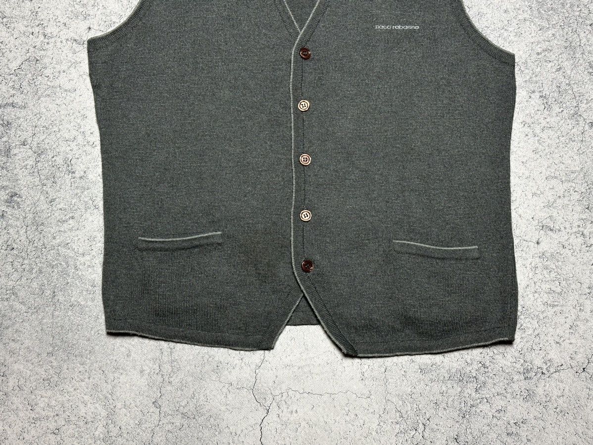 Vintage Vintage 90s Paco Rabanne Paris Wool Button Vest Size US M / EU 48-50 / 2 - 3 Thumbnail