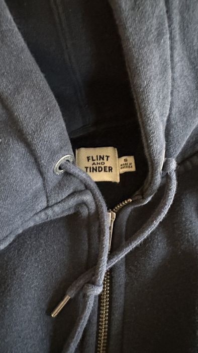 Flint and Tinder 10-Year Full Zip Hoodie - Navy