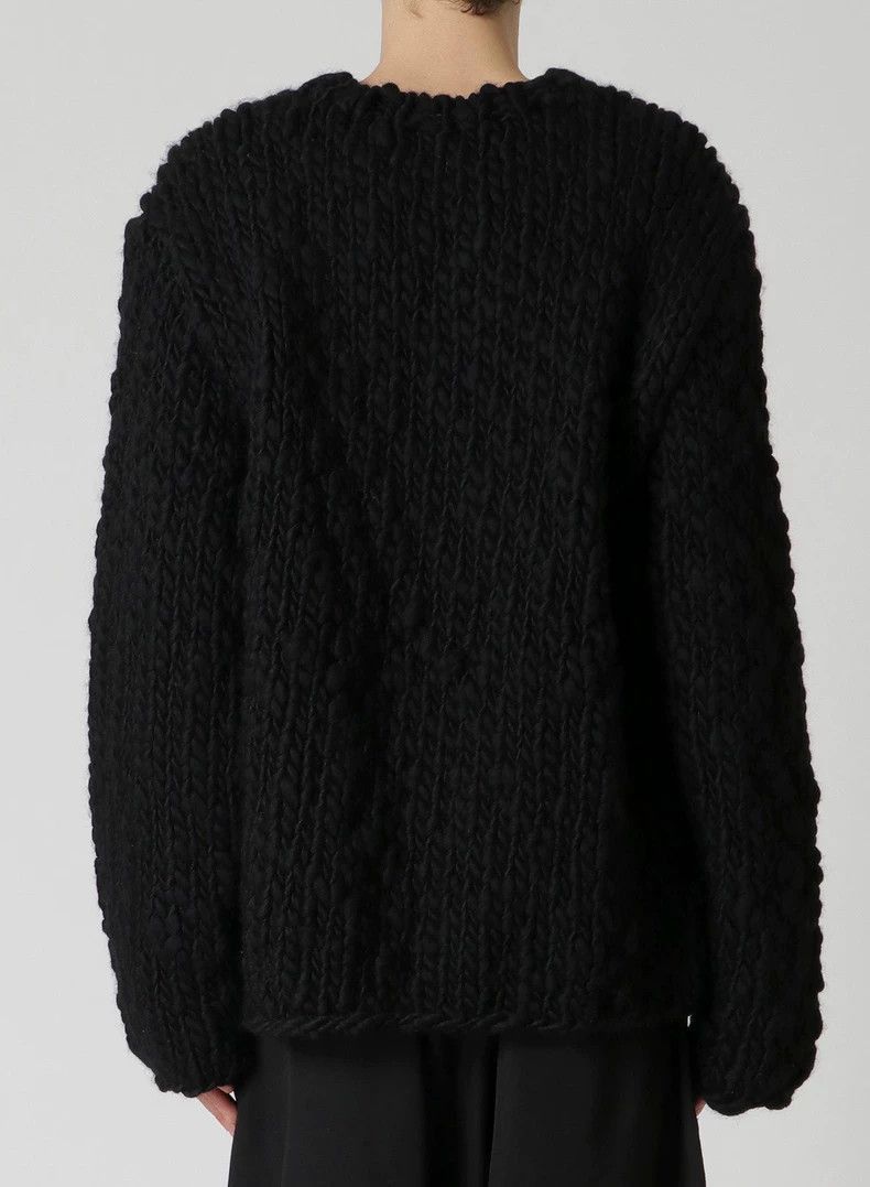 Yohji Yamamoto Thick Hand-knit Wool Sweater by Yohji Yamamoto-2505 Size US M / EU 48-50 / 2 - 3 Thumbnail