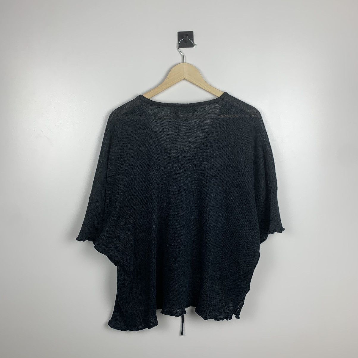 Other Barbara Speer Knit Linen Cardigan Black Short Sleeve Size XS / US 0-2 / IT 36-38 - 8 Thumbnail