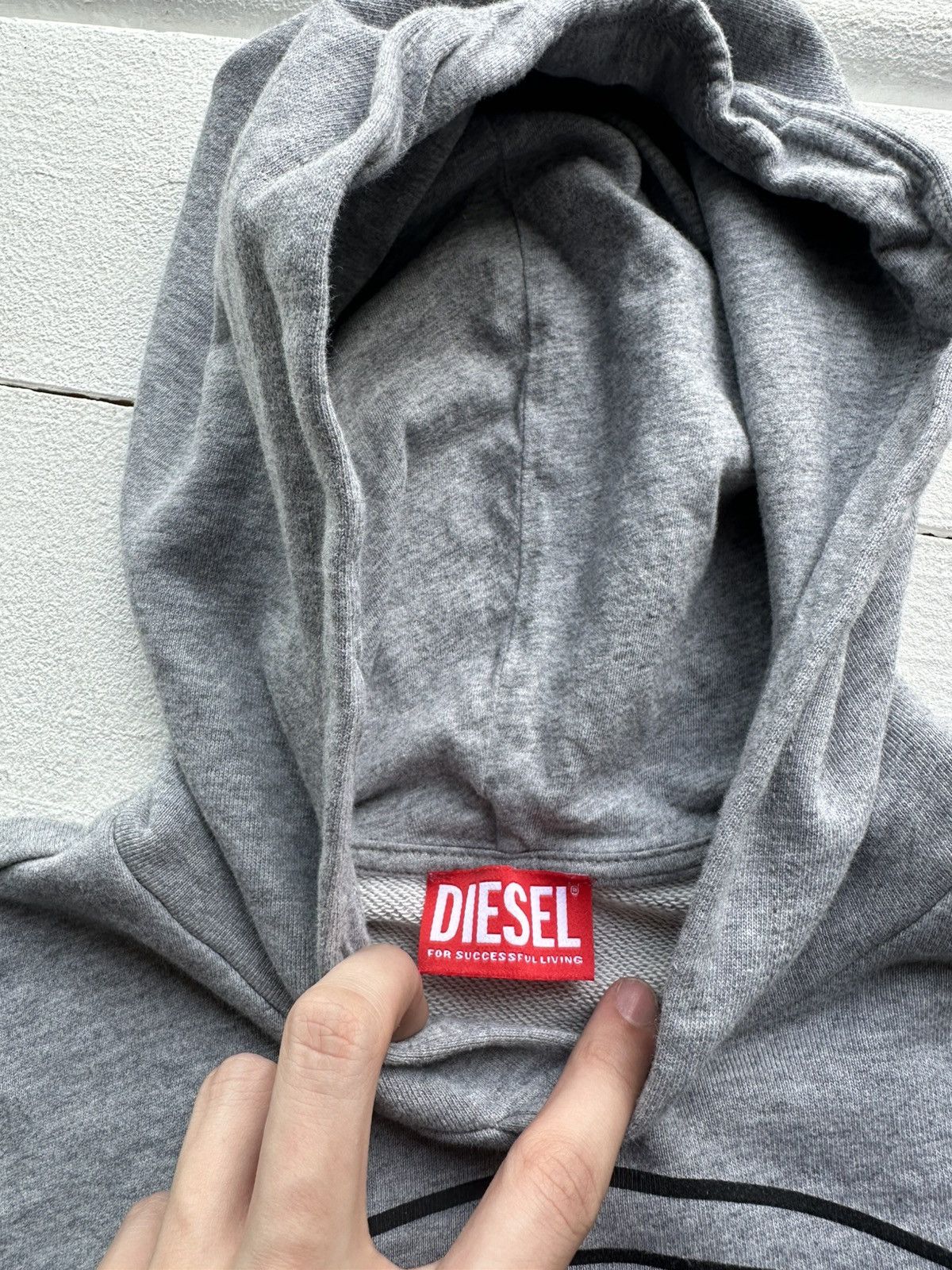 Diesel 🚨DIESEL BIG LOGO RARE AVANT GARDE HOODIE Y2K BOXY Size S / US 4 / IT 40 - 5 Thumbnail